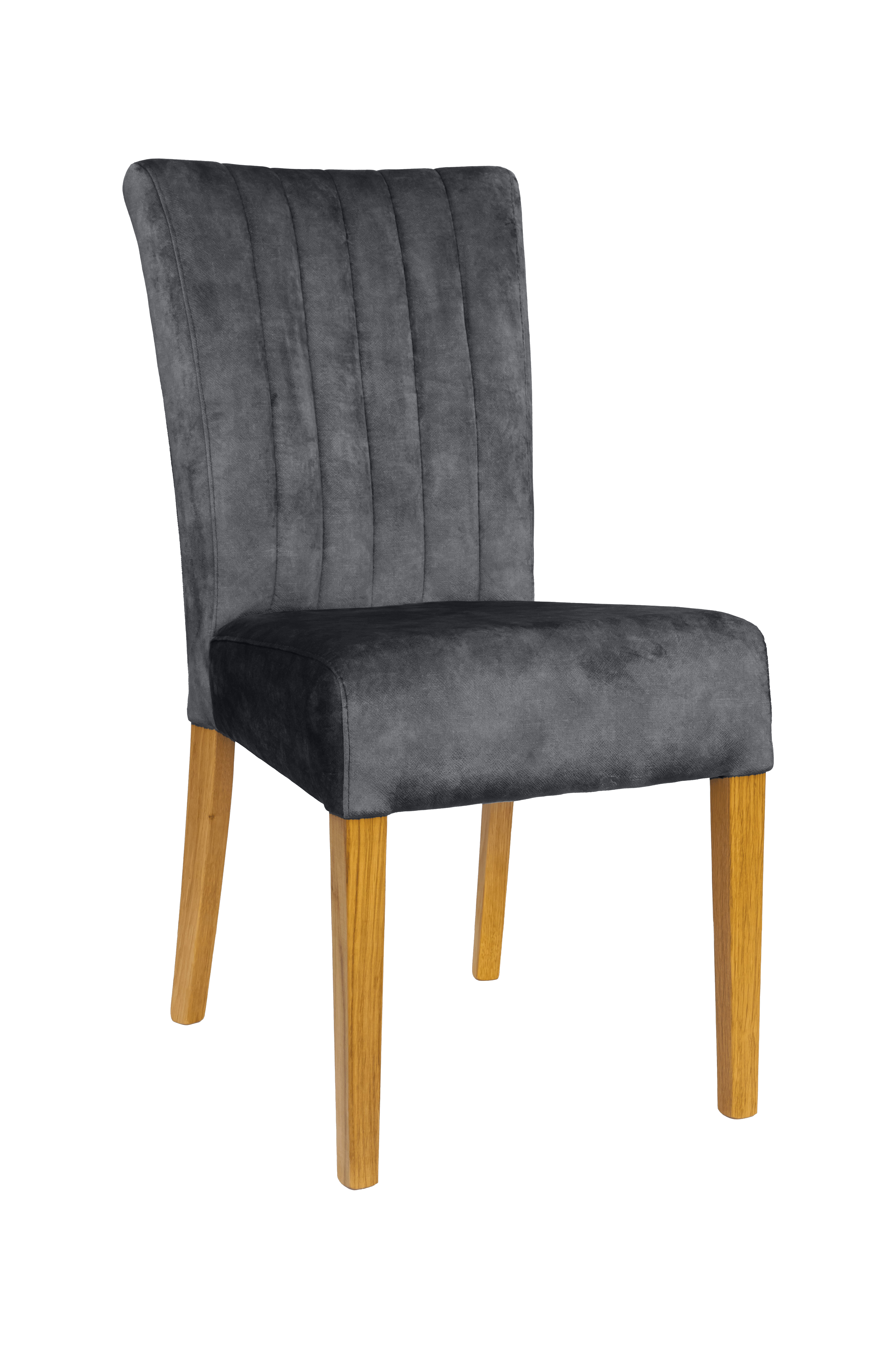 Home affaire 4-Fußstuhl (Set) 2 Stk. Samtvelours vertikale Nähte in der Rüc günstig online kaufen