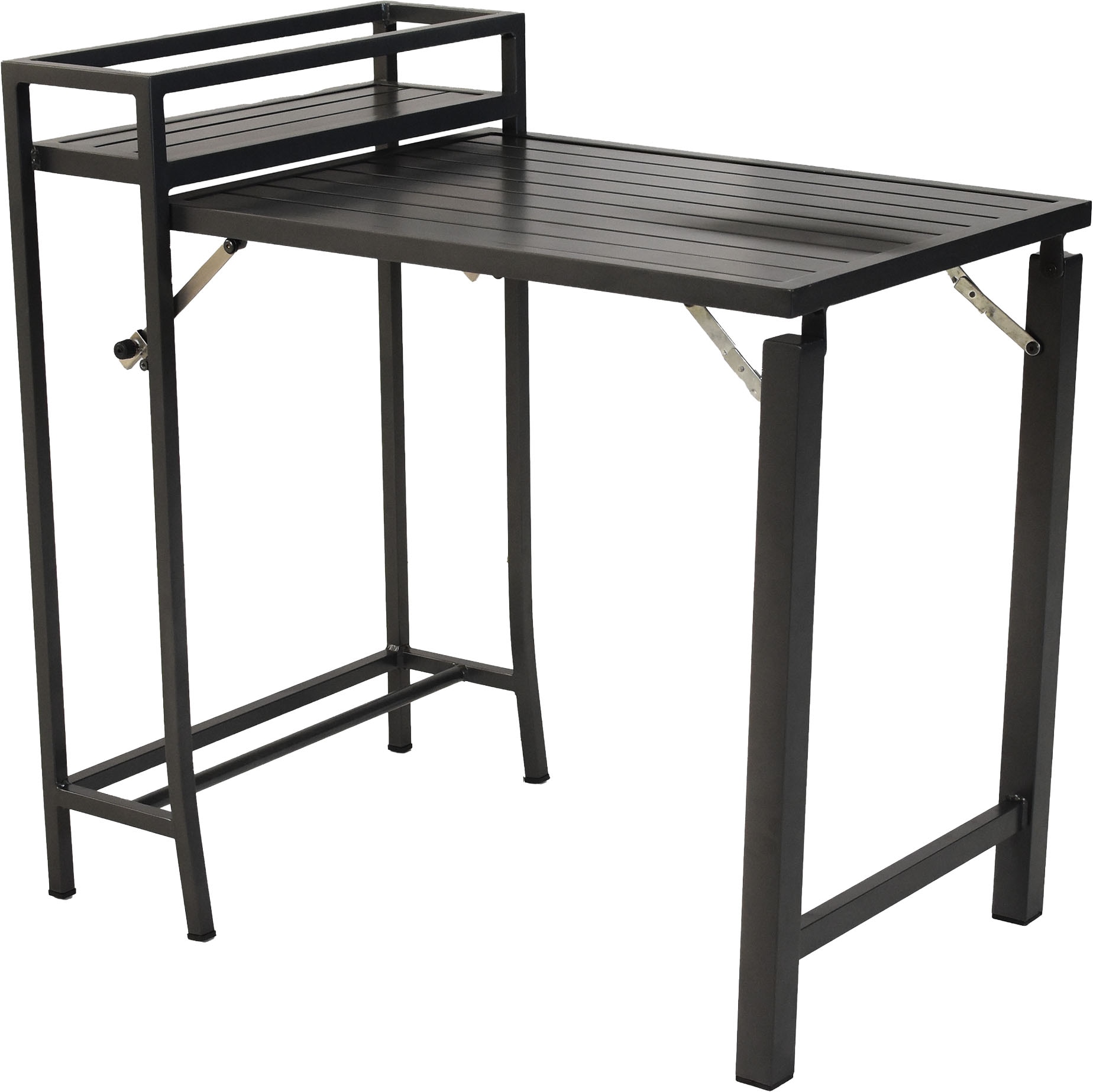 MERXX Balkonset »Delos« Set, 5 tlg. inkl. 2 Bistrosessel, 2 Auflagen, 1 Balkonklappentisch