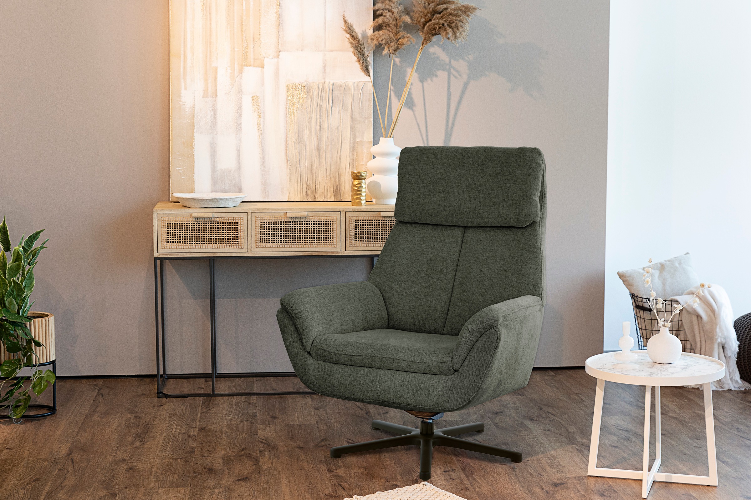 Die PlanBar Relaxsessel »MP-RS20079«, 360° drehbar, Wippfunktion zusätzlich wählbar, Kaltschaumpolsterung