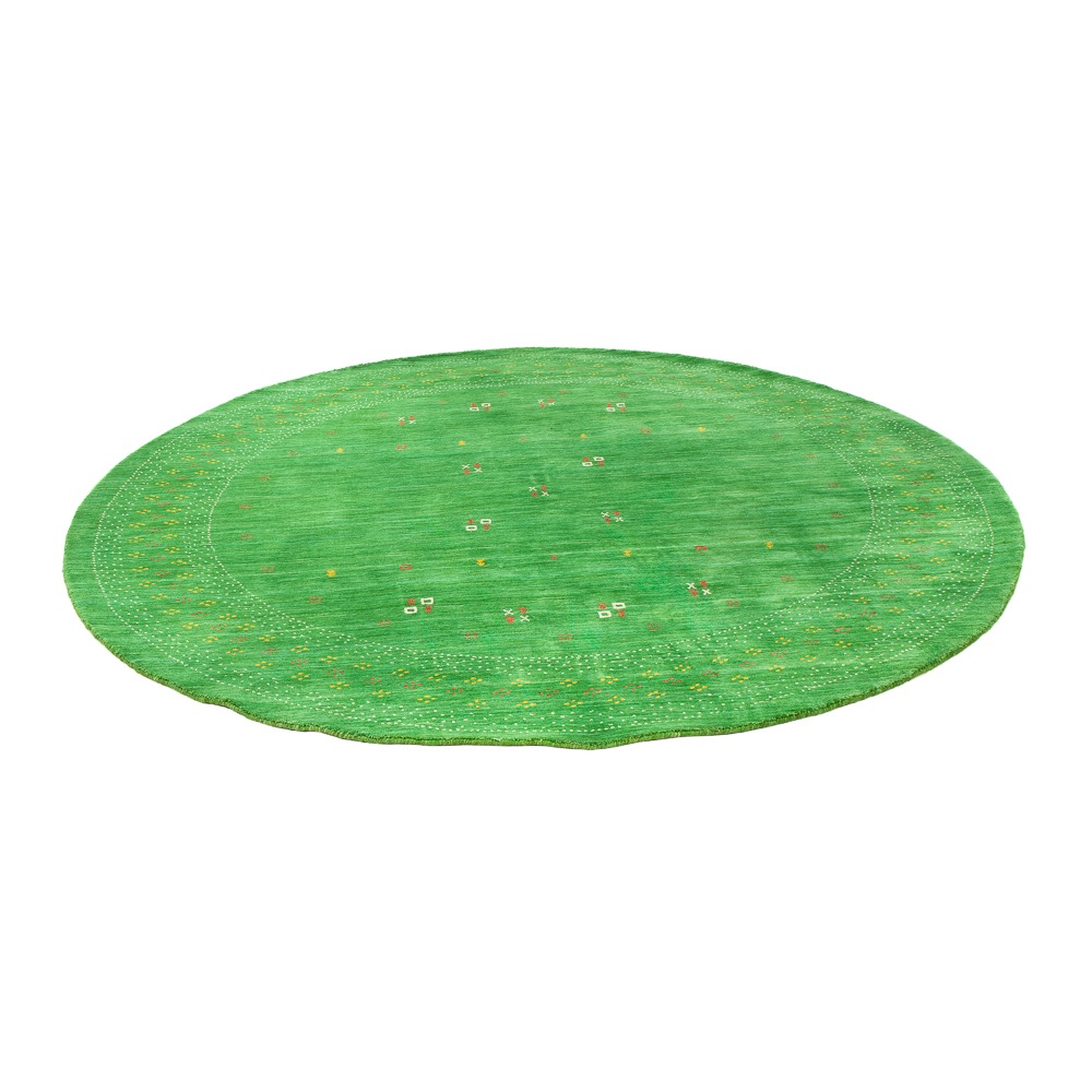 morgenland Wollteppich »LuxeWeave - Gabbeh Teppich - Loribaft Softy«, rund, 1,2 mm Höhe, Sehr weicher Flor
