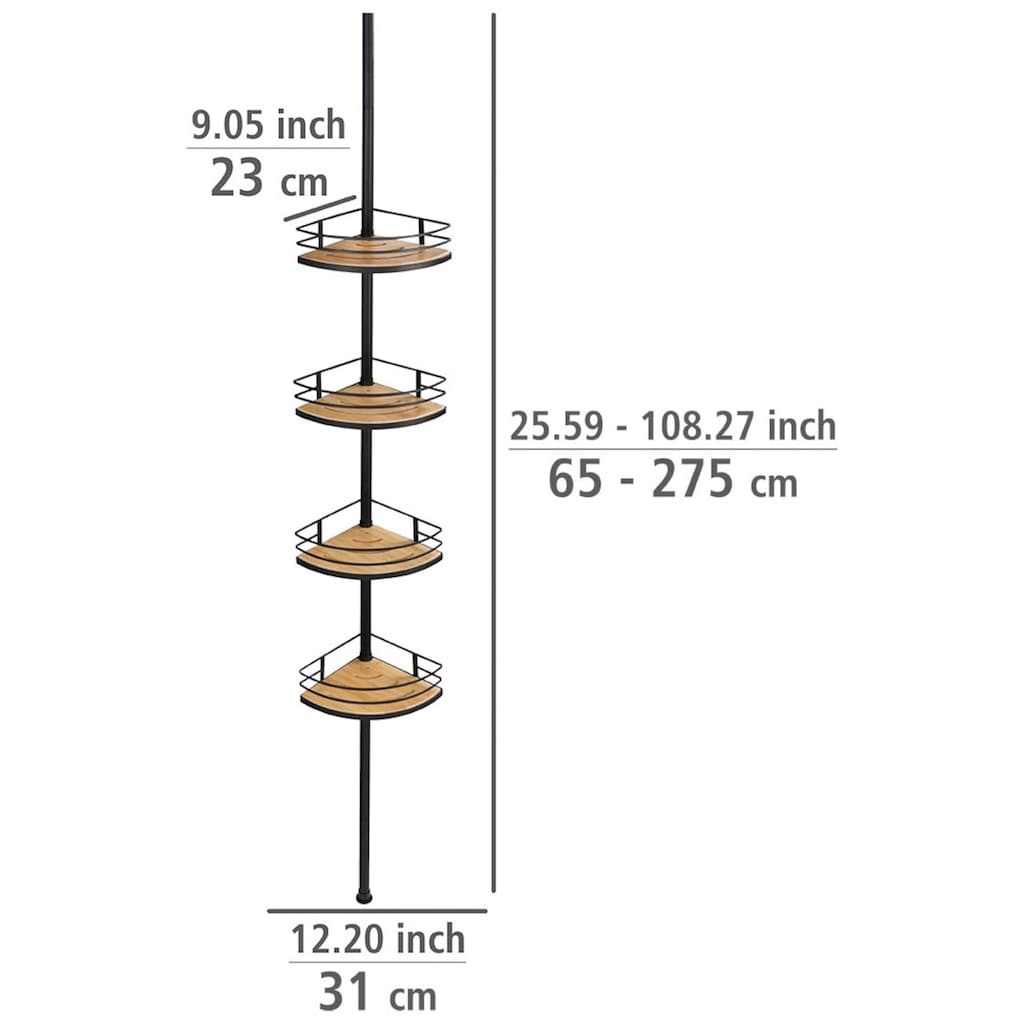 WENKO Duschregal »Dolcedo«, 4 Ablagen