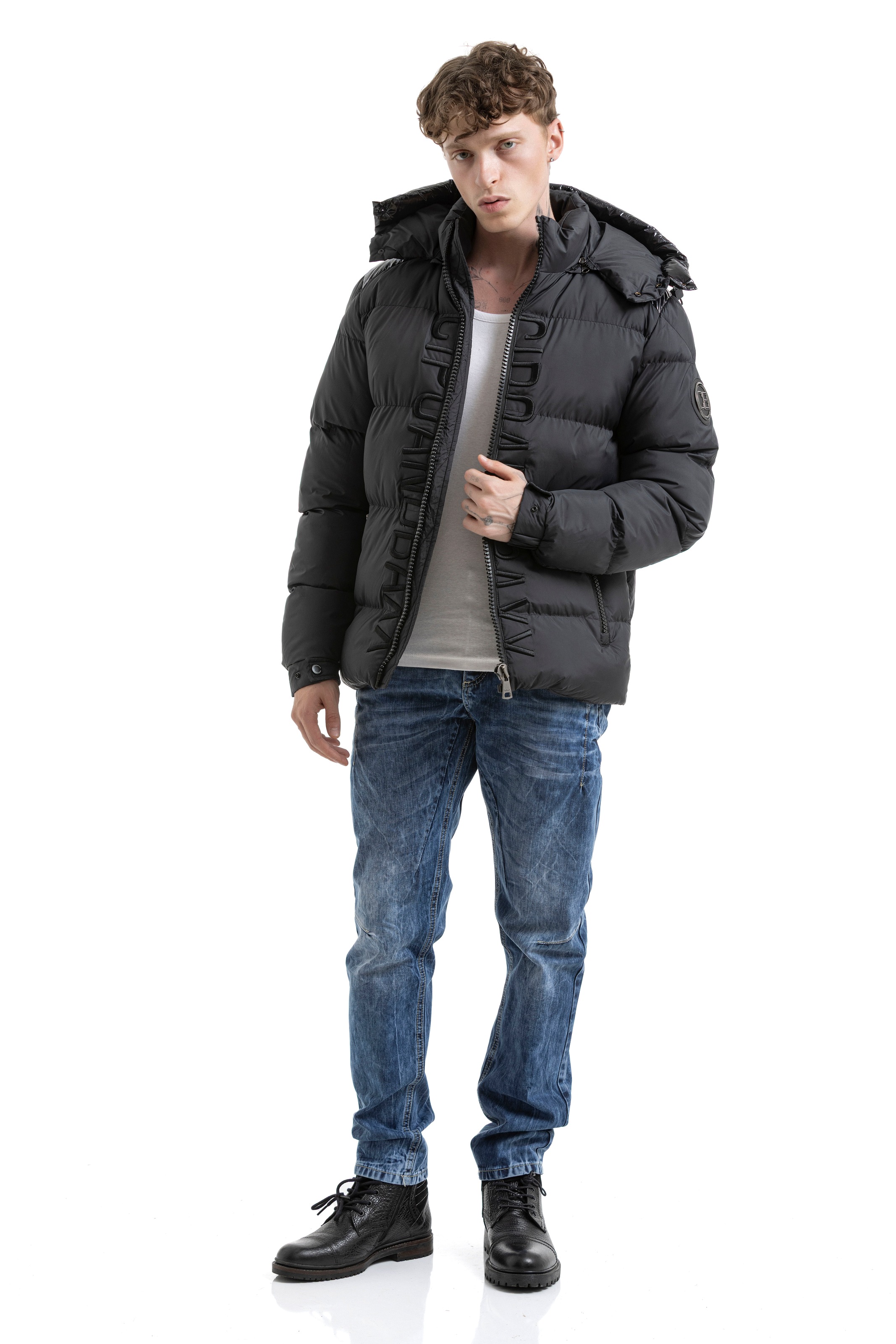 Cipo & Baxx Steppjacke mit Kapuze