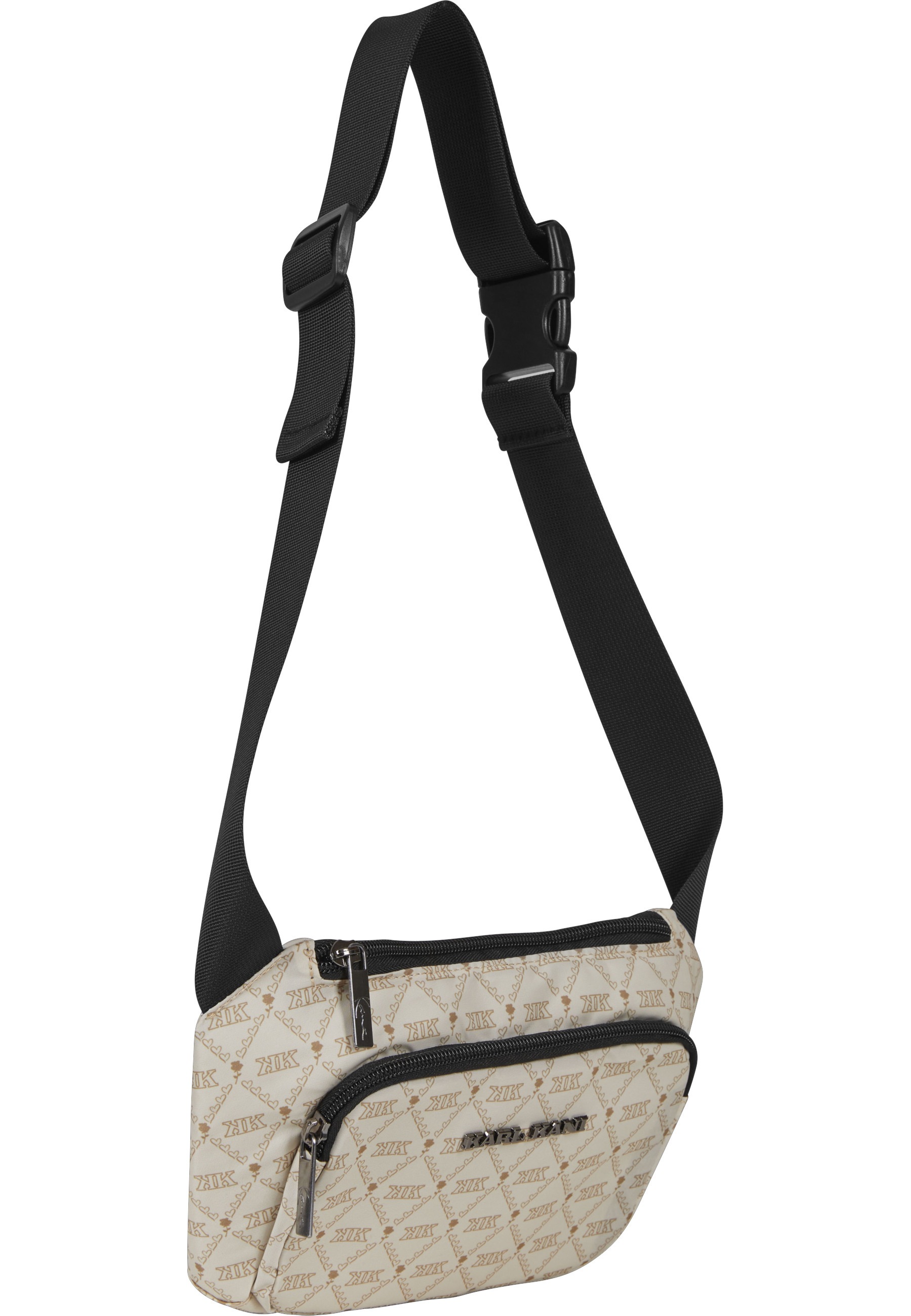 Bauchtasche KARL KANI "Karl Kani Kk Retro Kani Monogram Aop Crossbody Bag light", Herren, Gr. onesize, sand, sand, Polyester, Taschen 2