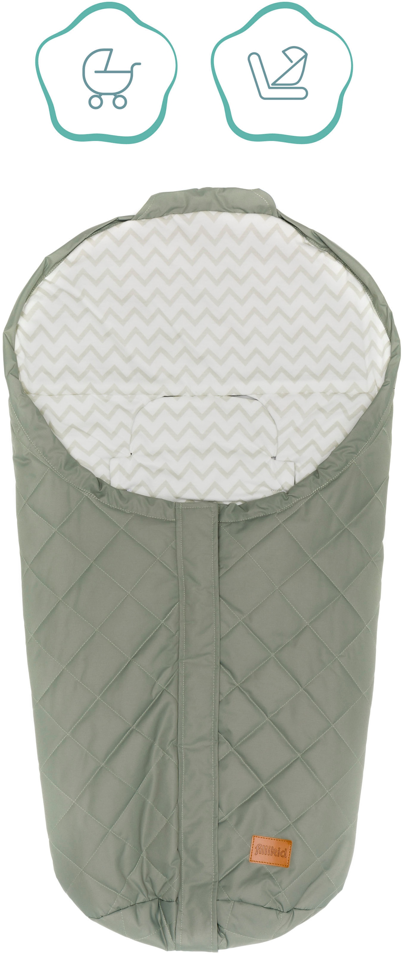 Fillikid Fußsack »Light Small, salbei«