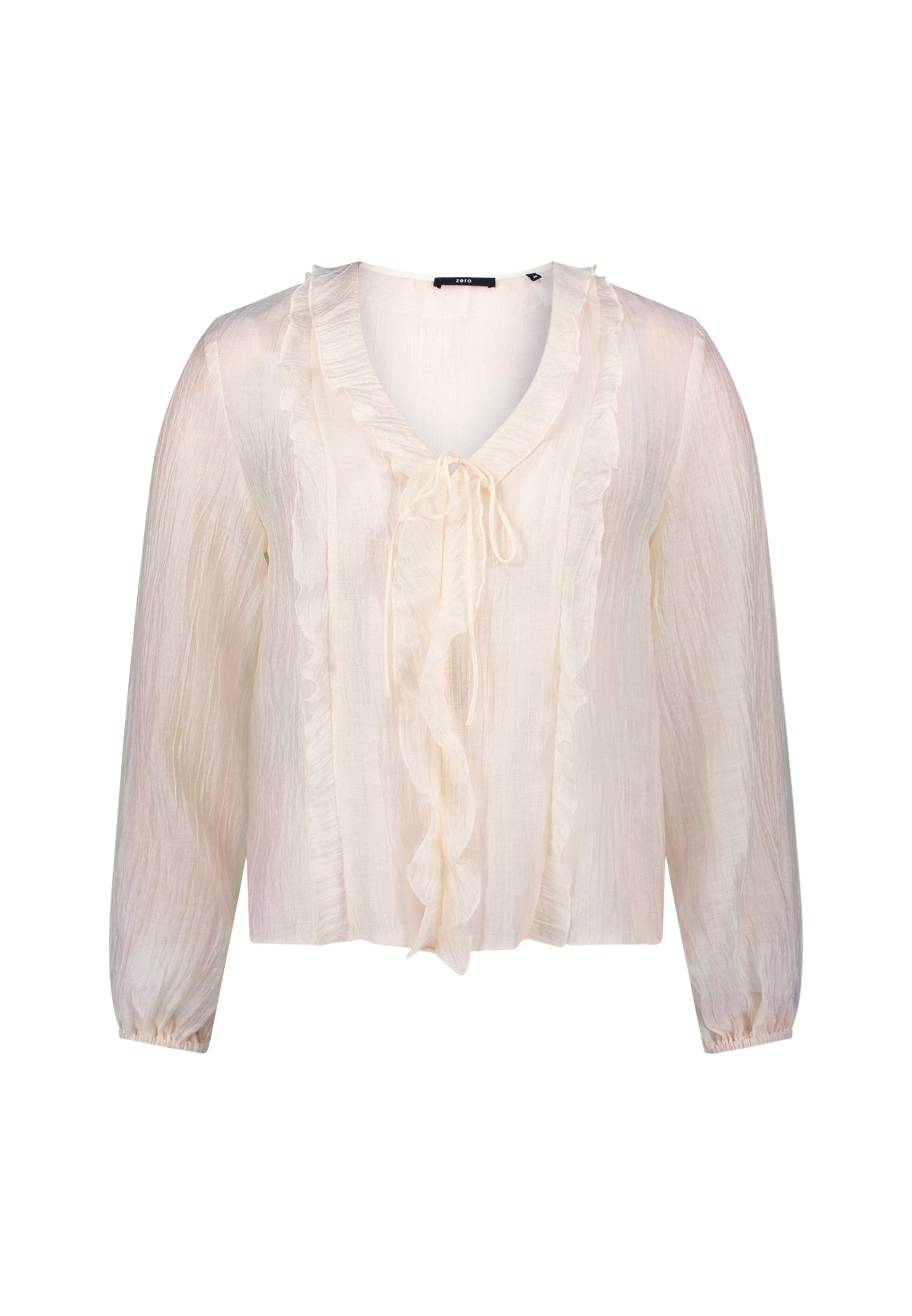 Zero Klassische Bluse »zero Bluse mit Rüschen«