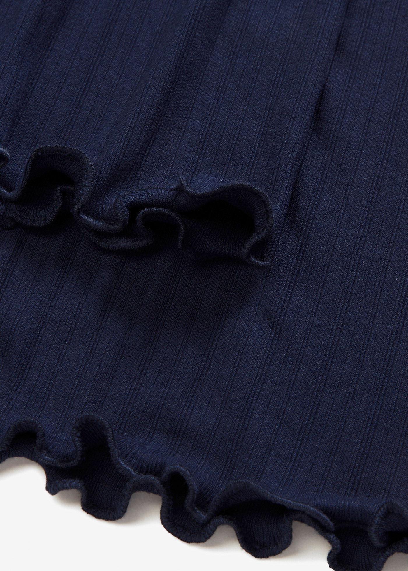 bonprix Langarmshirt »Geripptes Langarmshirt« schmale Passform, mit Trompetenärmeln, ohne Verschluss und Kragen