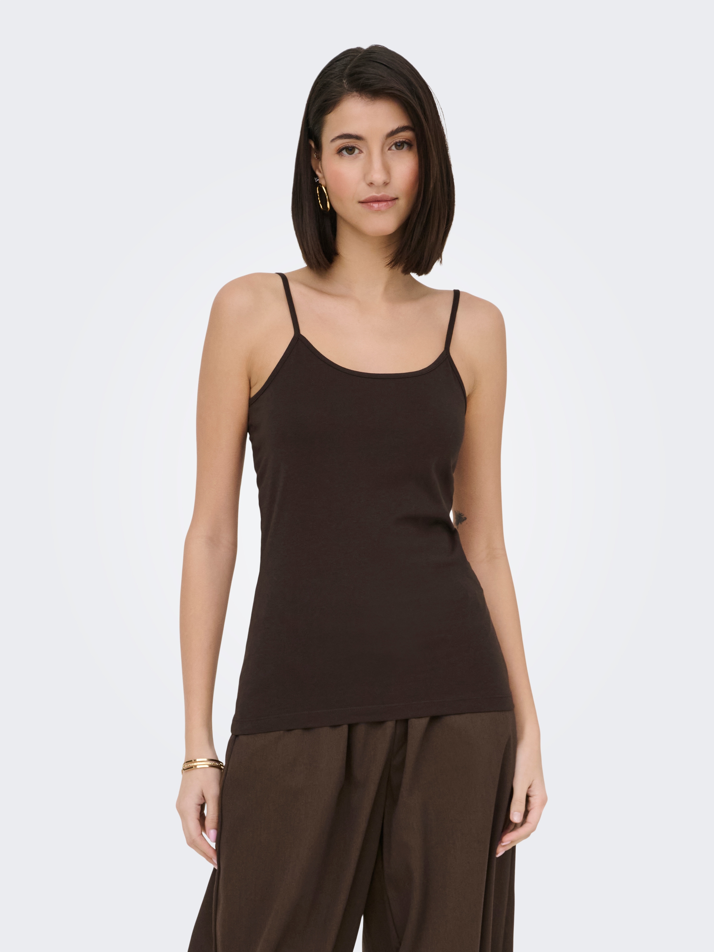 JDY Tanktop »JDYAVA SINGLET JRS NOOS« Baumwollmischung, regular fit