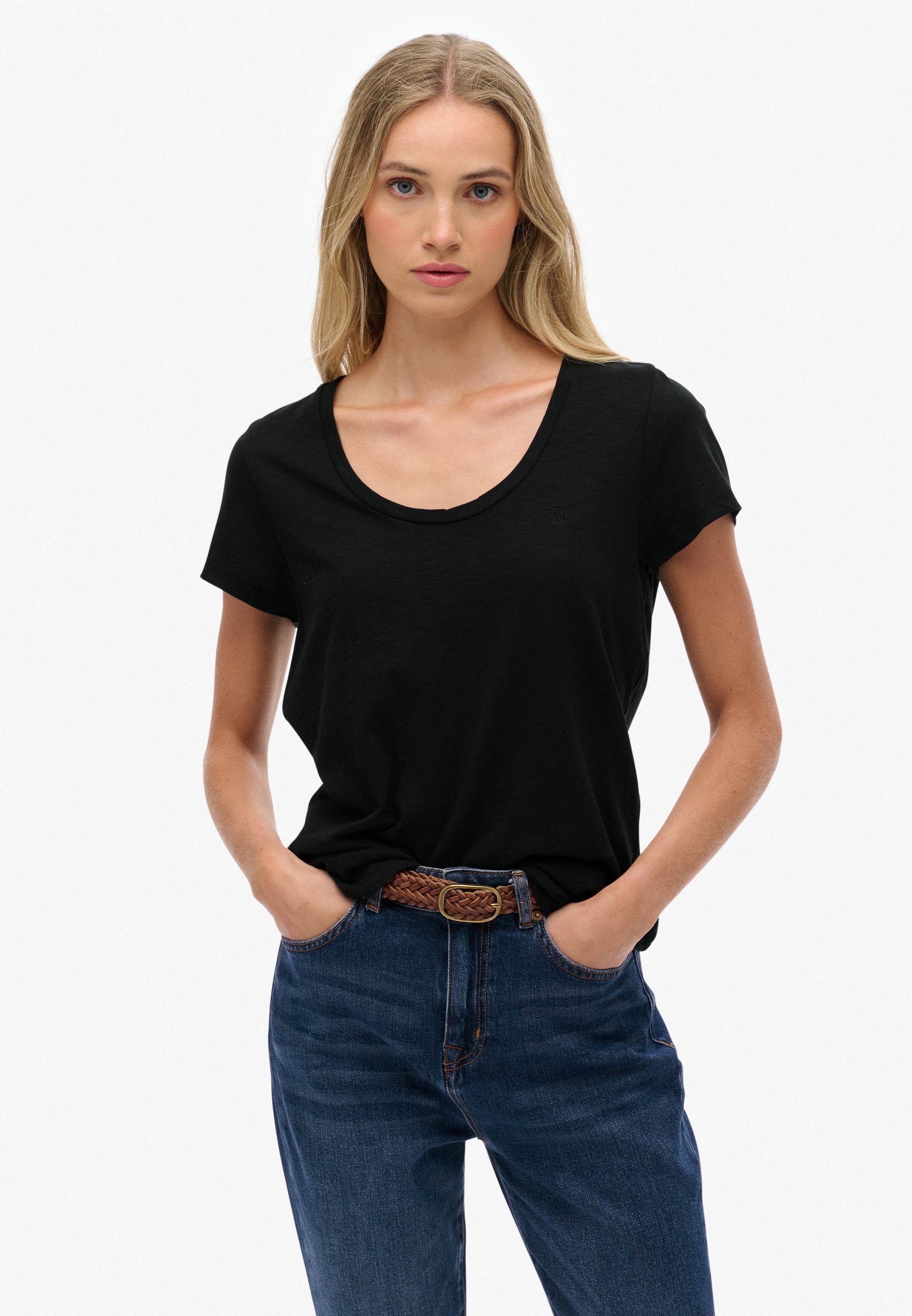 Superdry T-Shirt "STUDIOS SCOOP NECK TEE" günstig online kaufen