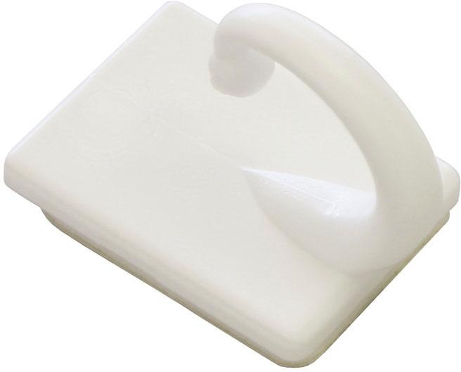 Raffhaken GARDINIA, L:2,5cm, weiß, Raffhalter, "selbstklebend", zum Raffen und Drapieren