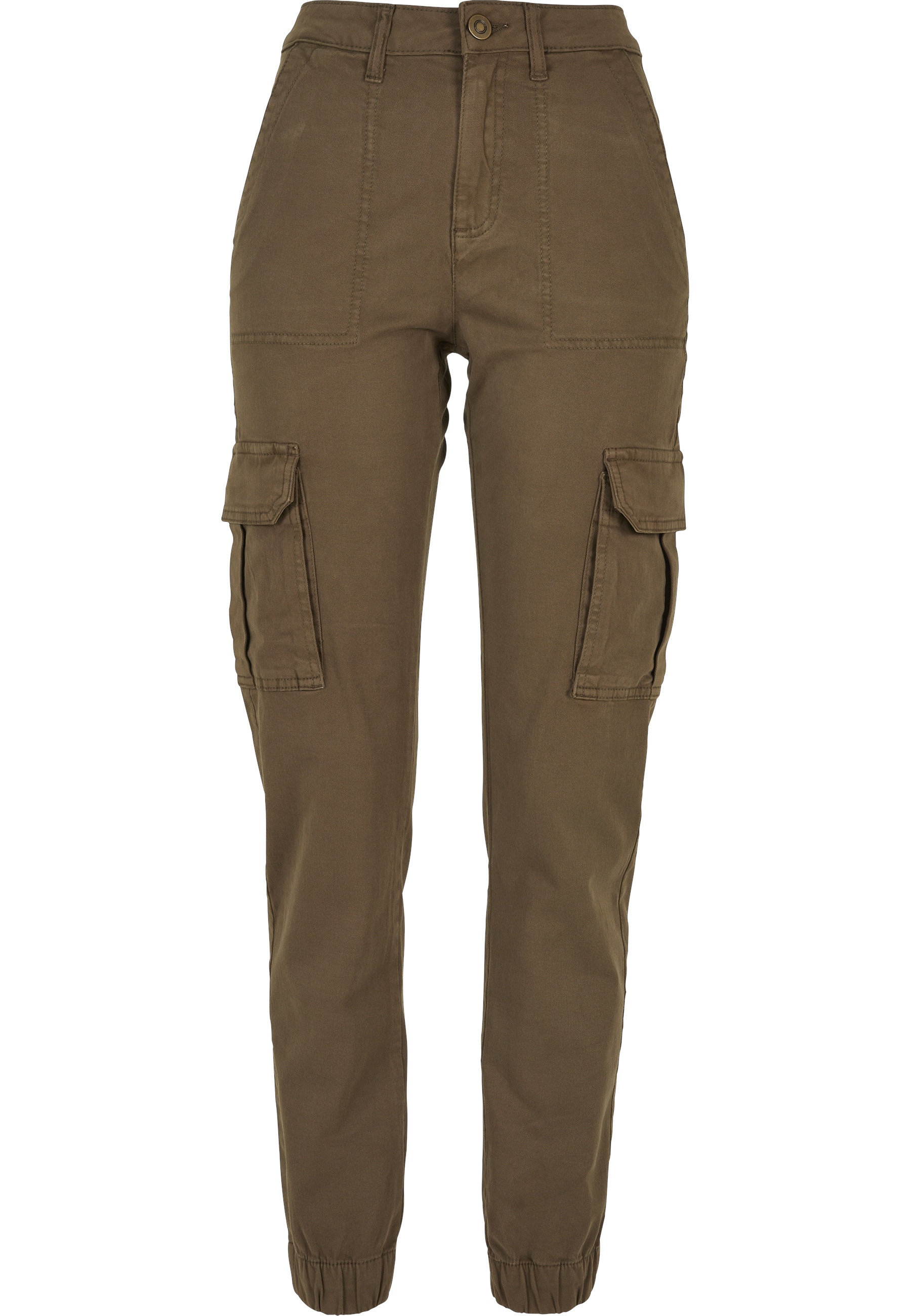 URBAN CLASSICS Stoffhose "Urban Classics Damen Ladies Cotton Twill Utility günstig online kaufen
