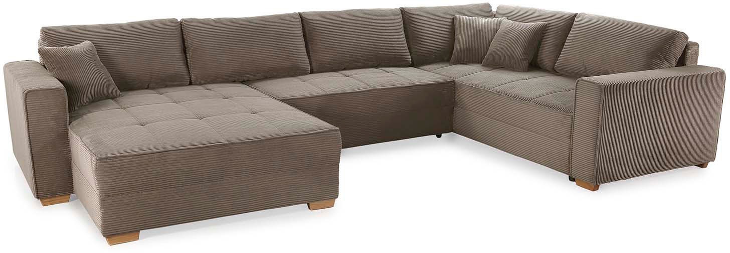 Thumbnail - Jockenhöfer Gruppe Wohnlandschaft "Brixen U-Form" Bettfunktion, Bettkasten, Ottomane ist links oder rechts montierbar