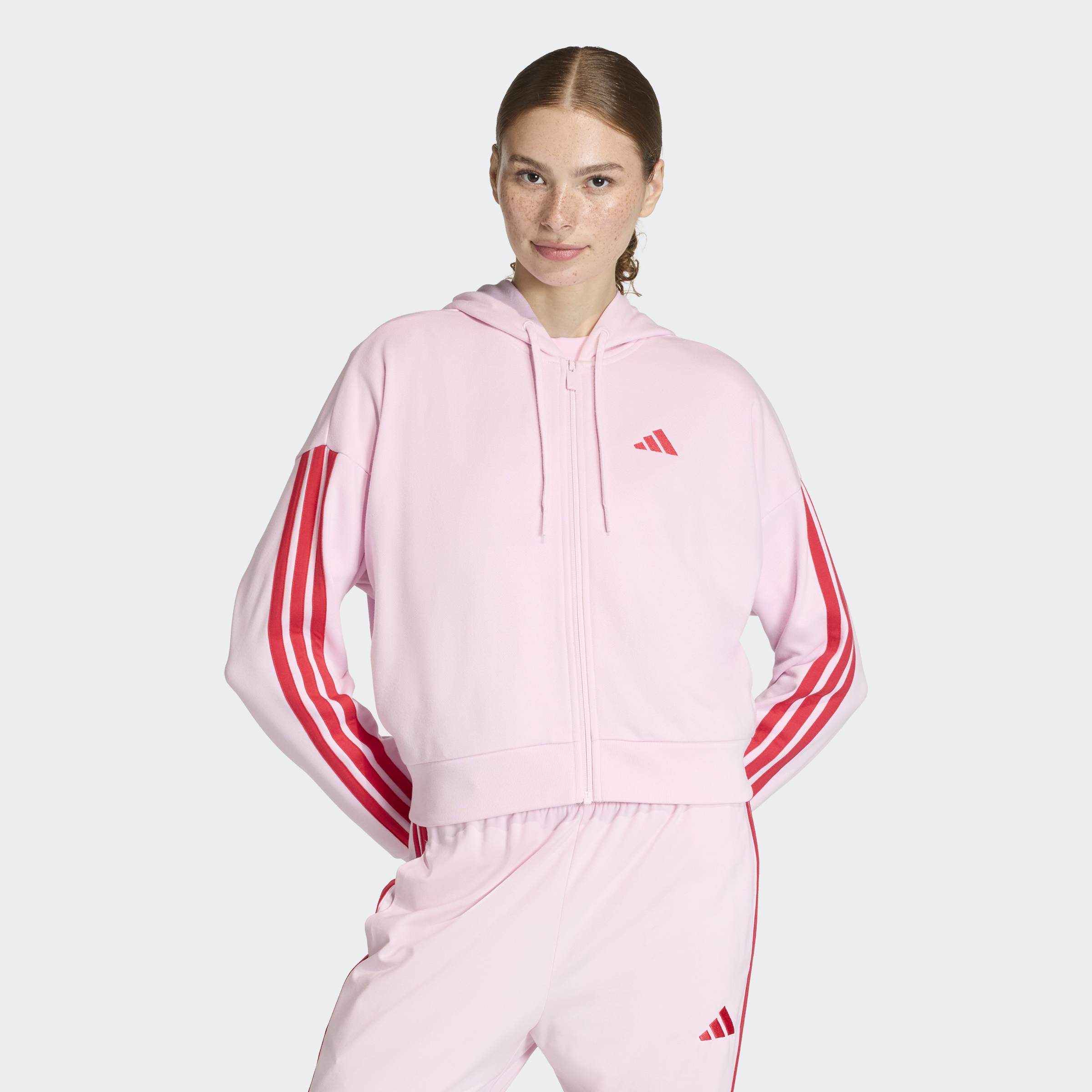 adidas Sportswear Kapuzensweatshirt "ESSENTIALS 3-STREIFEN FRENCH TERRY"