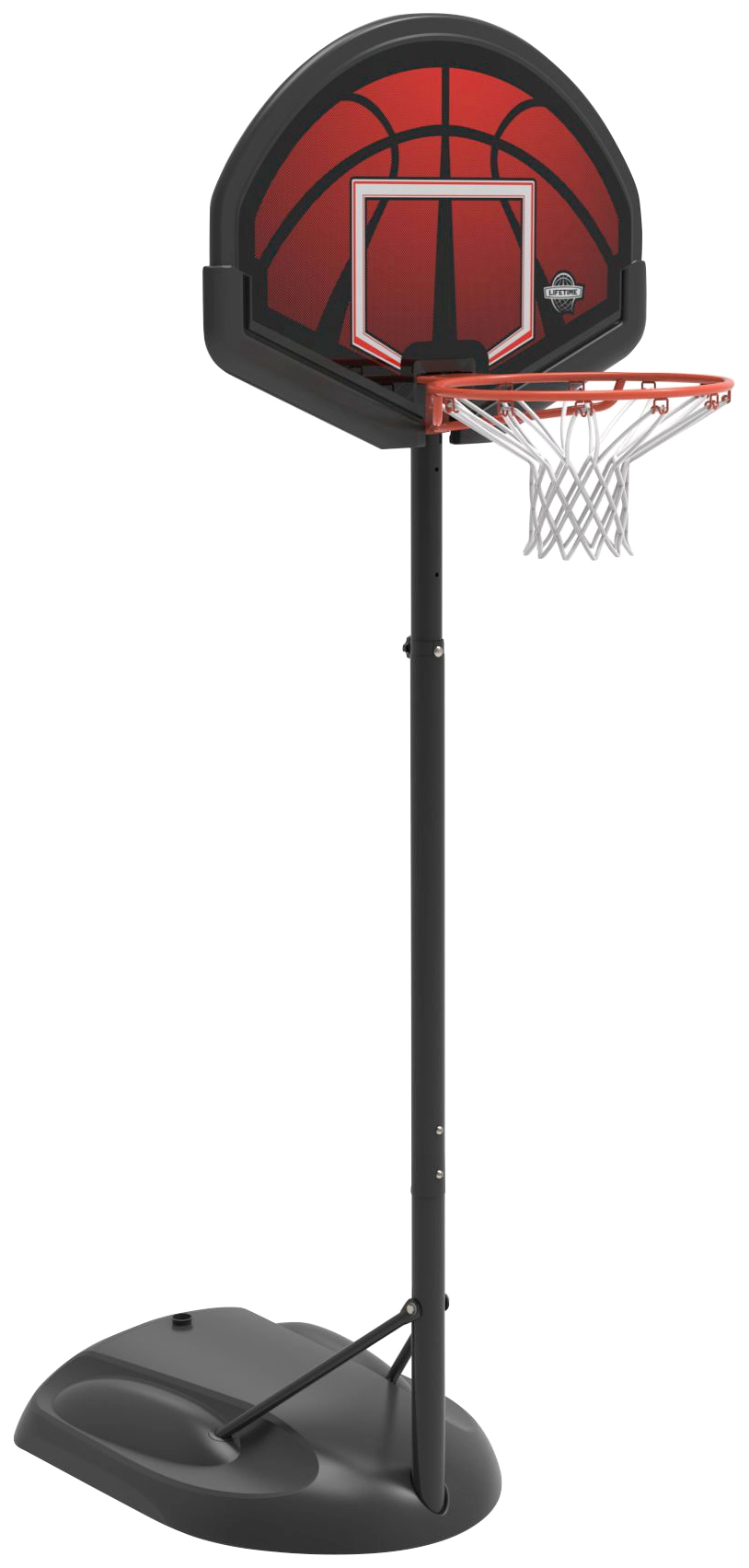 50NRTH Basketballkorb »Alabama«, höhenverstellbar schwarz/rot