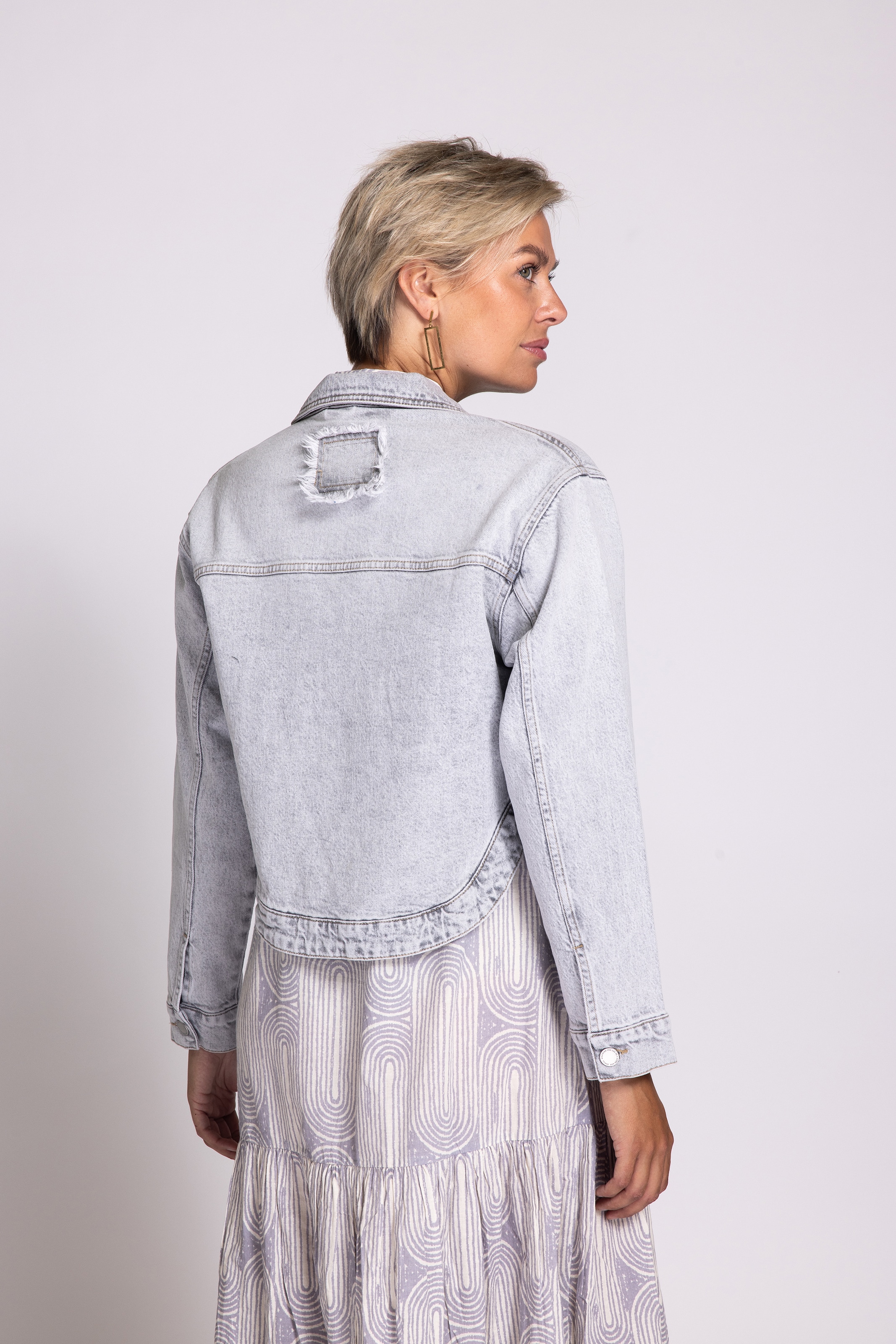 Zhrill Jeansjacke »NISSA«, ohne Kapuze, Langarm, kurz geschnitten
