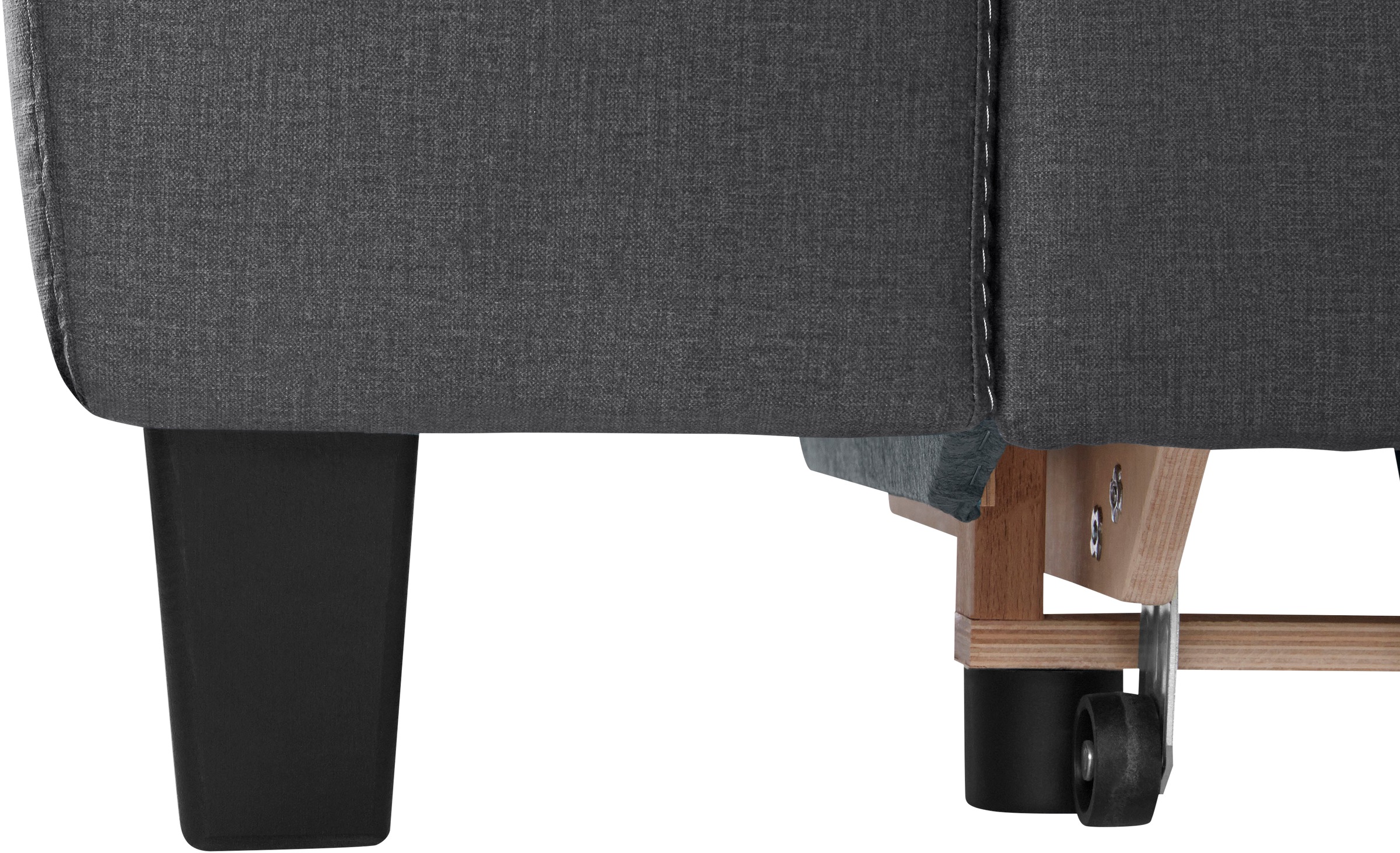 COTTA Ecksofa »Morven L-Form mit Kopfteilverstellung«, wahlweise mit Bettfunktion, Bettkasten & Wireless-Charger