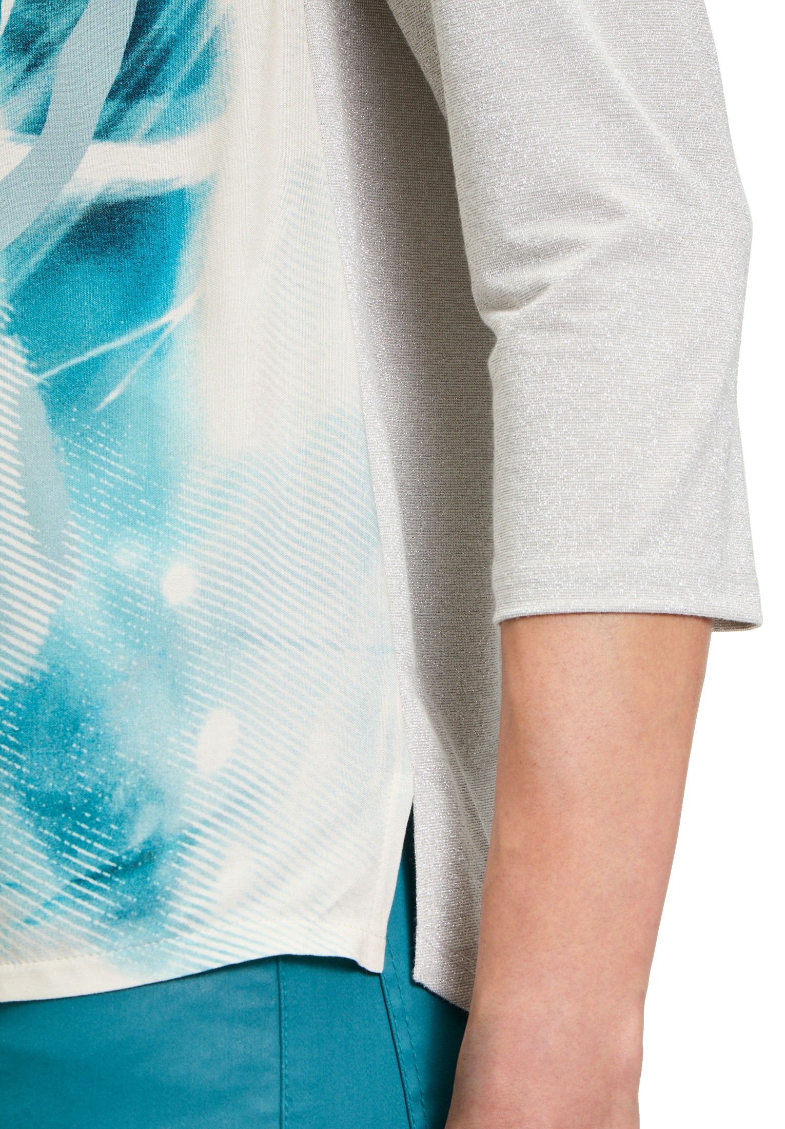 Betty Barclay 3/4-Arm-Shirt »Betty Barclay Damen Blusenshirt mit Aufdruck«, (1 tlg.), Glitzersteine