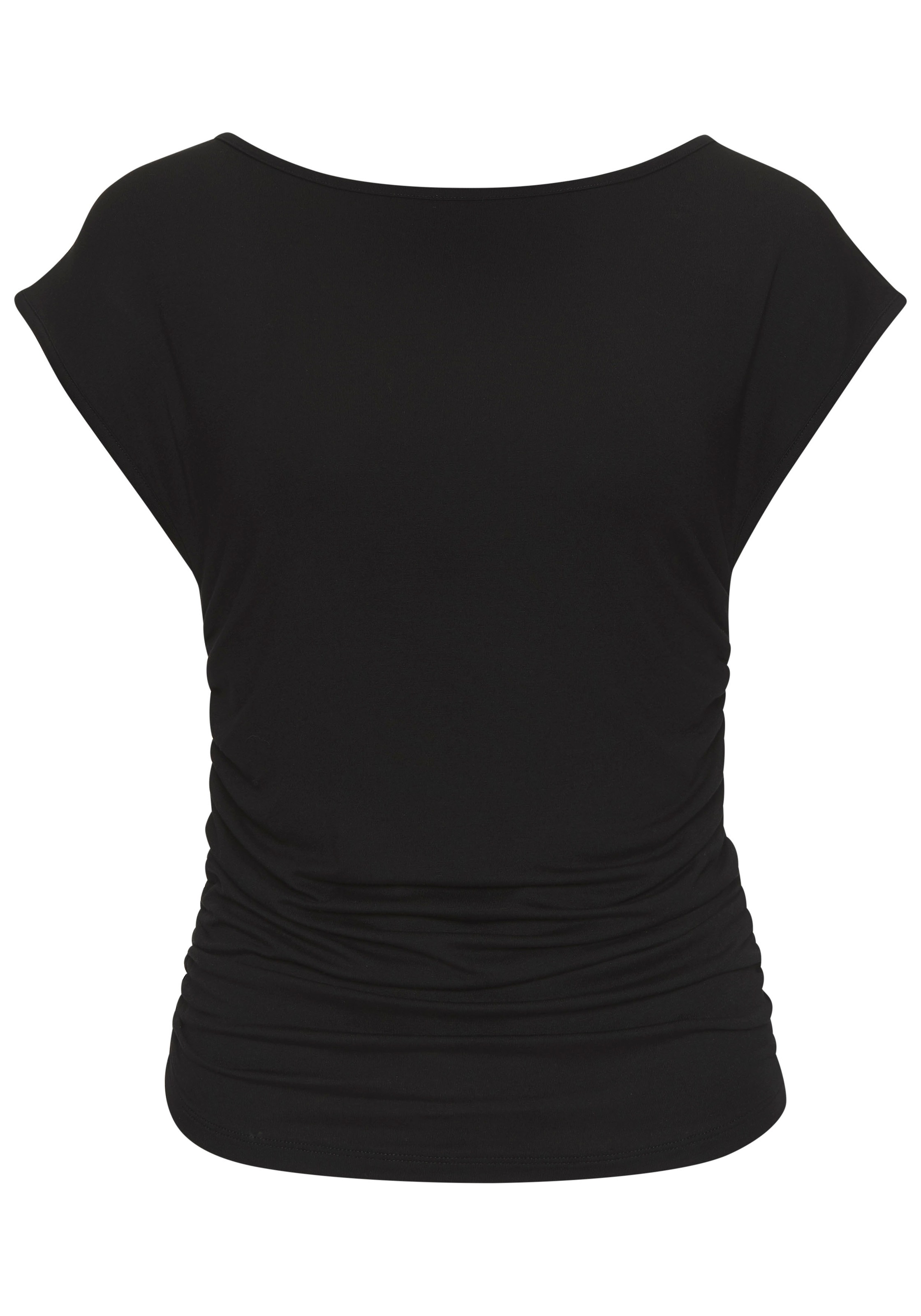 Buffalo T-Shirt, mit seitlicher Raffung, Jerseyshirt, Basic günstig online kaufen