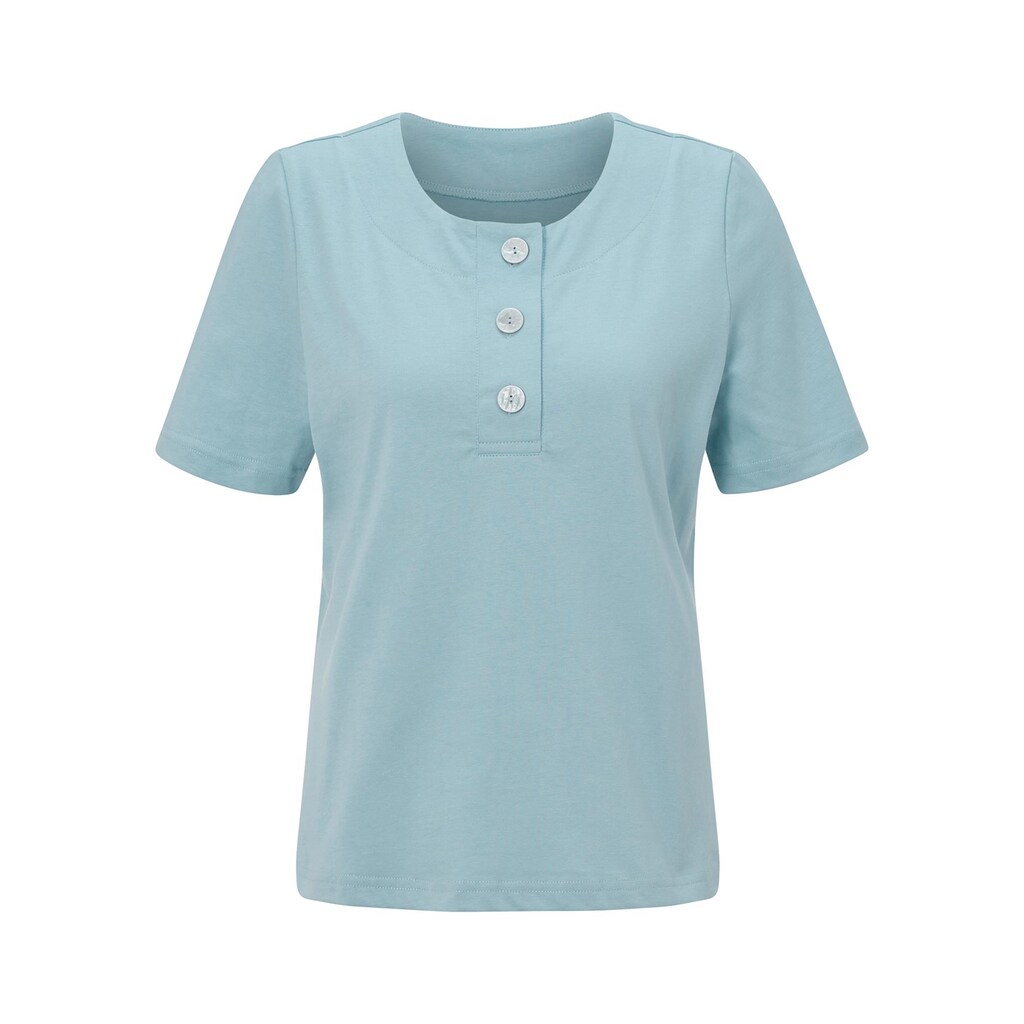 Damenmode Shirts & Sweatshirts Classic Basics Kurzarmshirt »Shirt«, (1 tlg.) mint