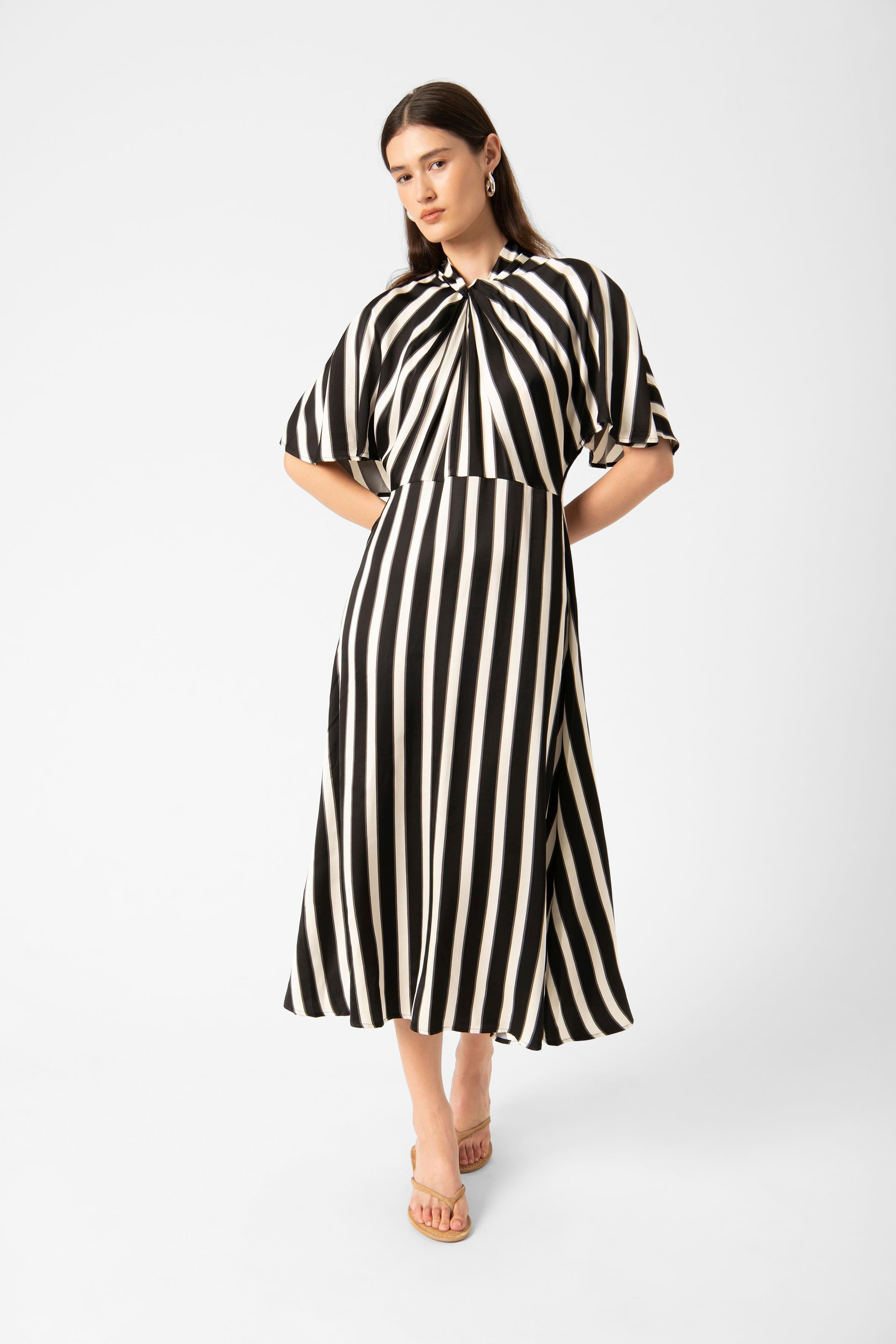 SOAKED IN LUXURY Midikleid »Damen Kleid SLClero«