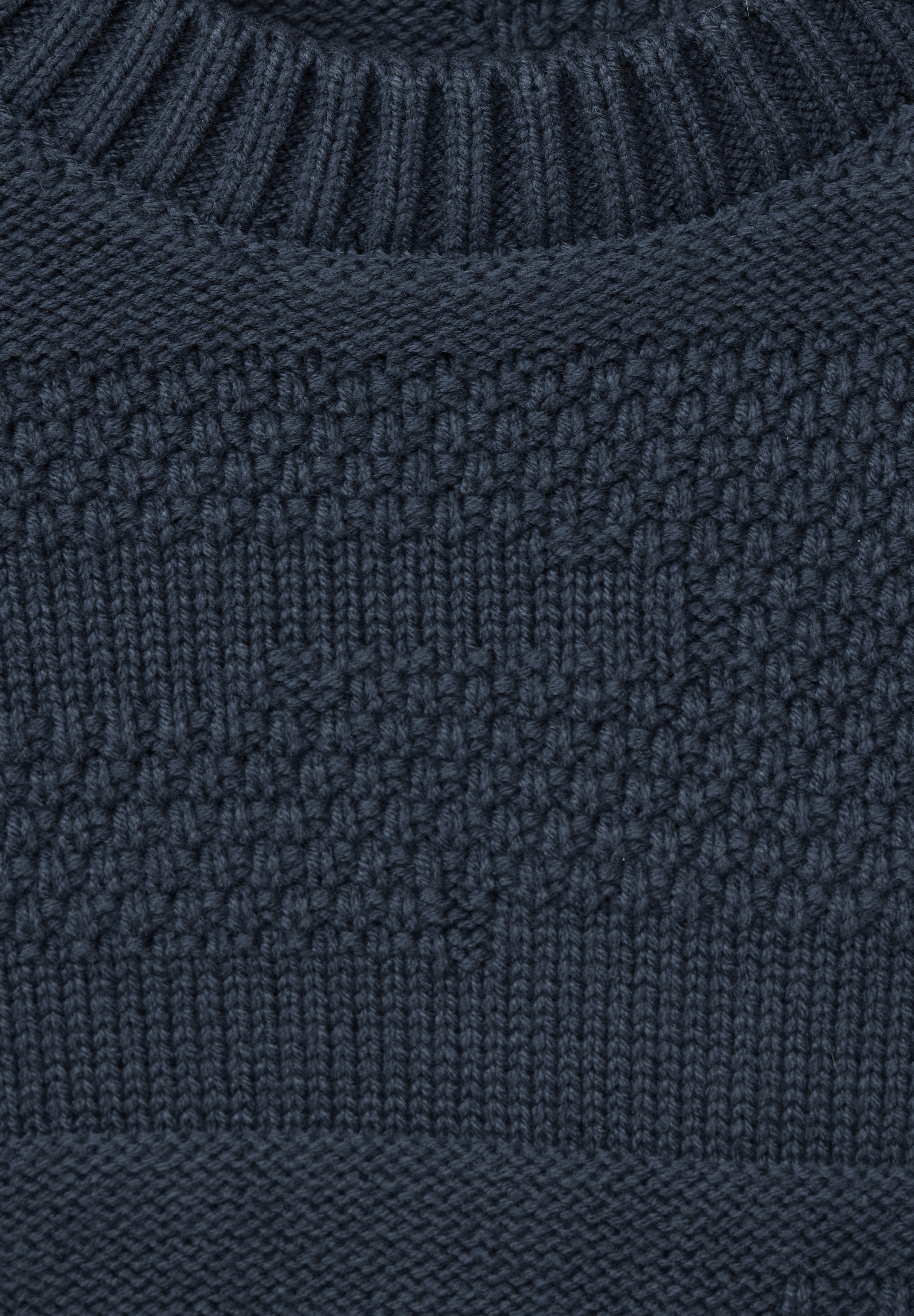 STREET ONE MEN Strickpullover, mit Struktur