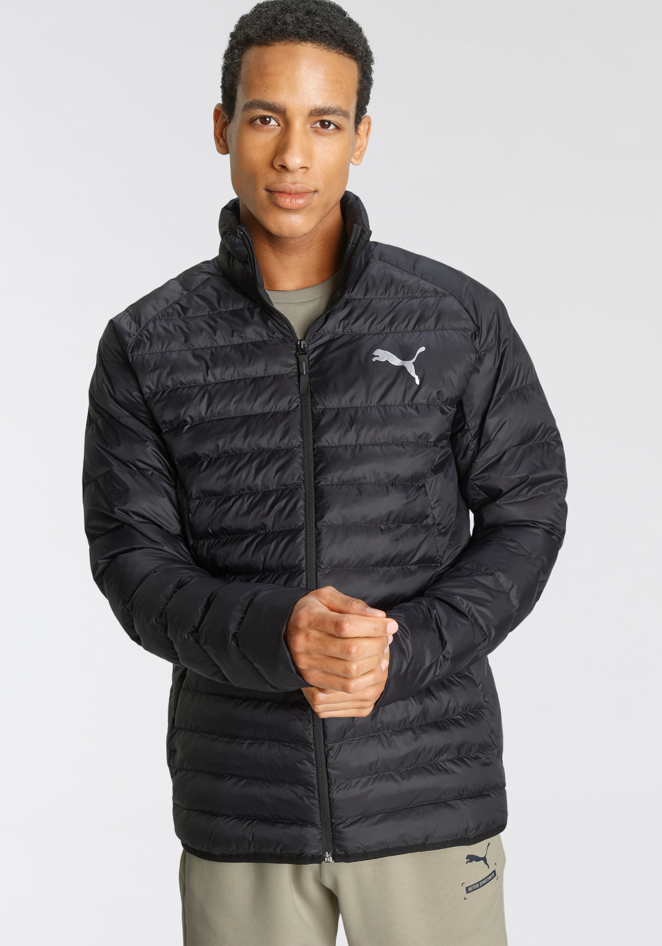 PUMA Winterjacke "PACKLITE PRIMALOFT JACKET" ohne Kapuze mit Stehkragen, Sl günstig online kaufen