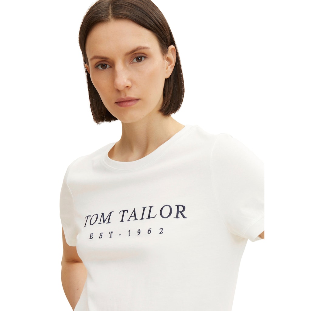 TOM TAILOR T-Shirt »T-Shirt Logoprint«