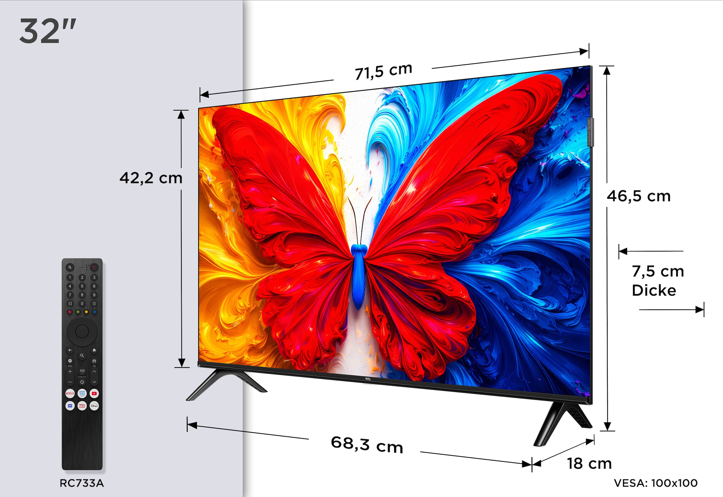 TCL LED-Fernseher »32S5L« 80 cm/32 ″ Full HD Android TV | Smart-TV