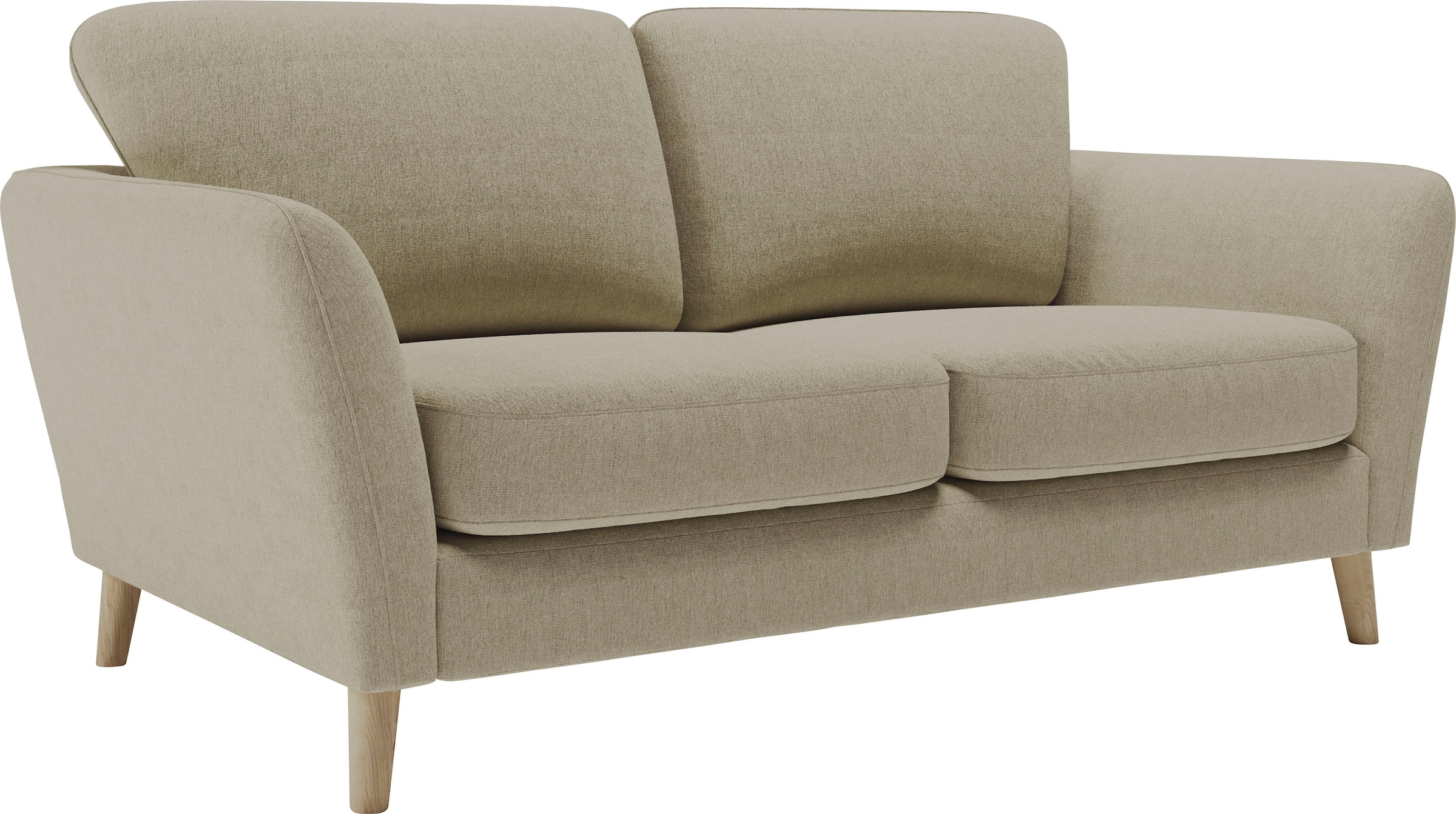 Home affaire 2-Sitzer »MARSEILLE Sofa 170 cm«, mit Massivholzbeinen aus Eiche, verschiedene Bezüge und Farbvarianten