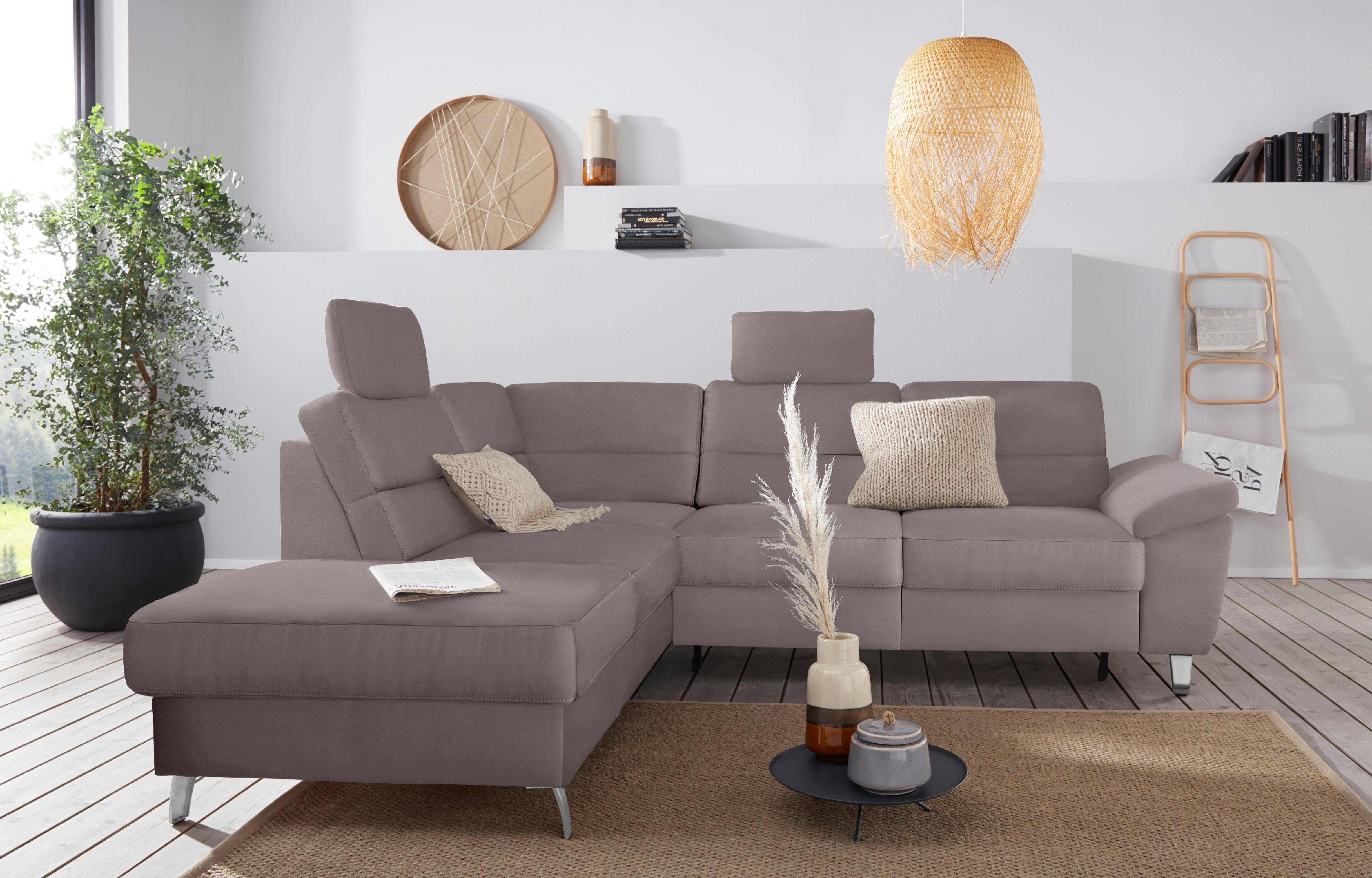 Thumbnail - sit&more Ecksofa "Sorano L-Form", wahlweise mit Bettfunktion und Bettkasten