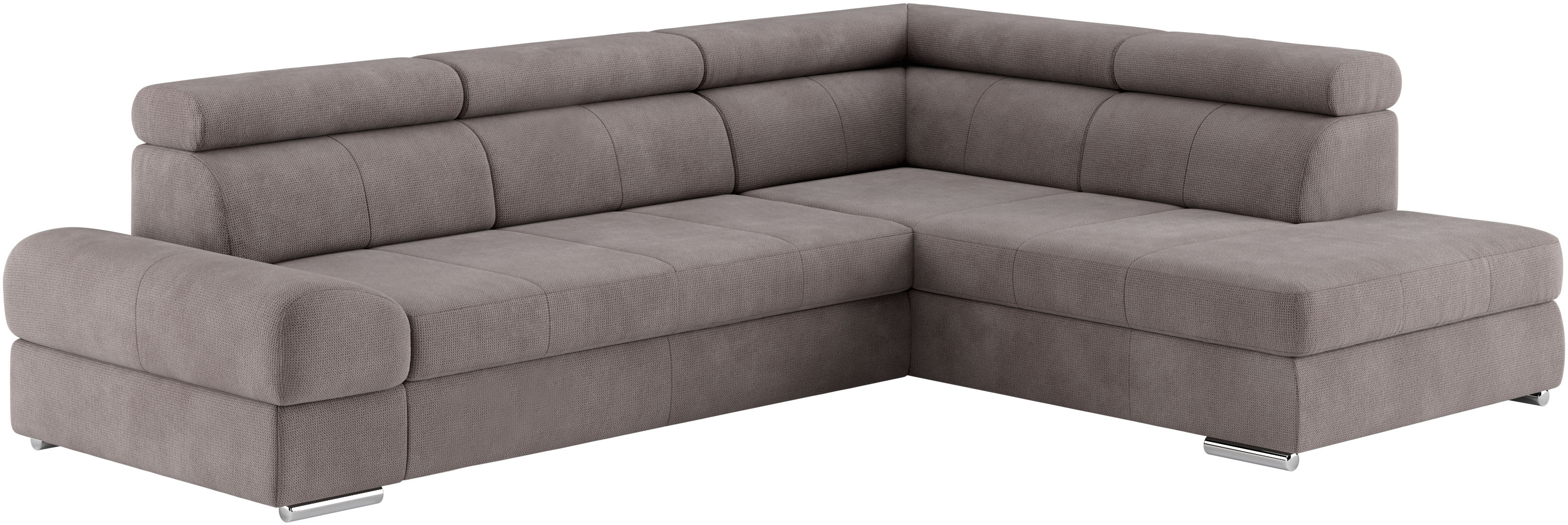 Thumbnail - sit&more Ecksofa "Broadway L-Form" mit verstellbaren Kopfteilen, wahlweise mit Bettfunktion