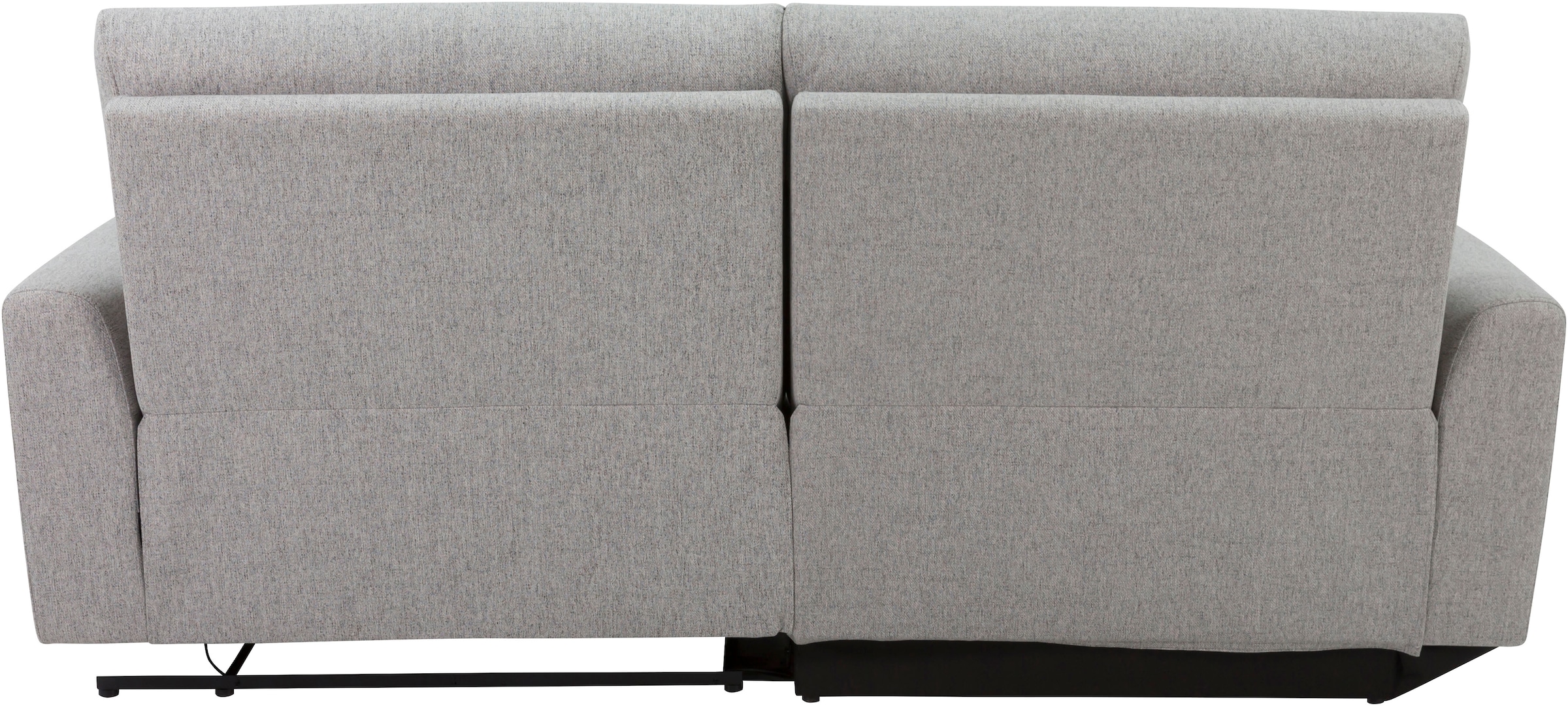 INOSIGN Ecksofa »JENNA, L-Form, 209cm, manuelle u. elektrische Funktion, mit USB A/C,«, Liegefunktion 105°-150°, Federkern, Struktur fein