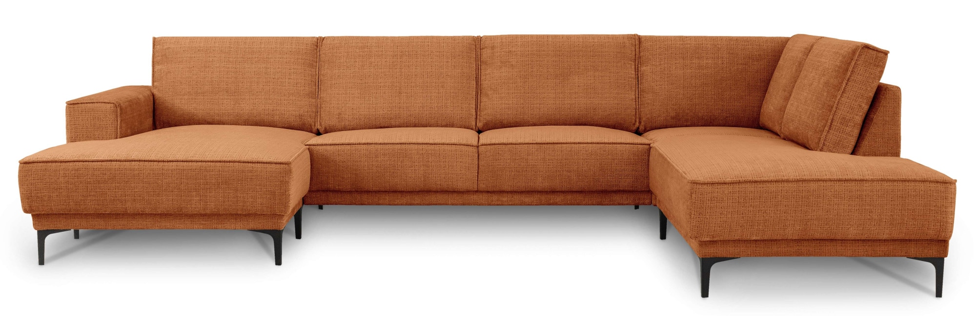 PLACES OF STYLE Wohnlandschaft "XXL Sofa Oland, Struktur, Flachgewebe, Luxu günstig online kaufen