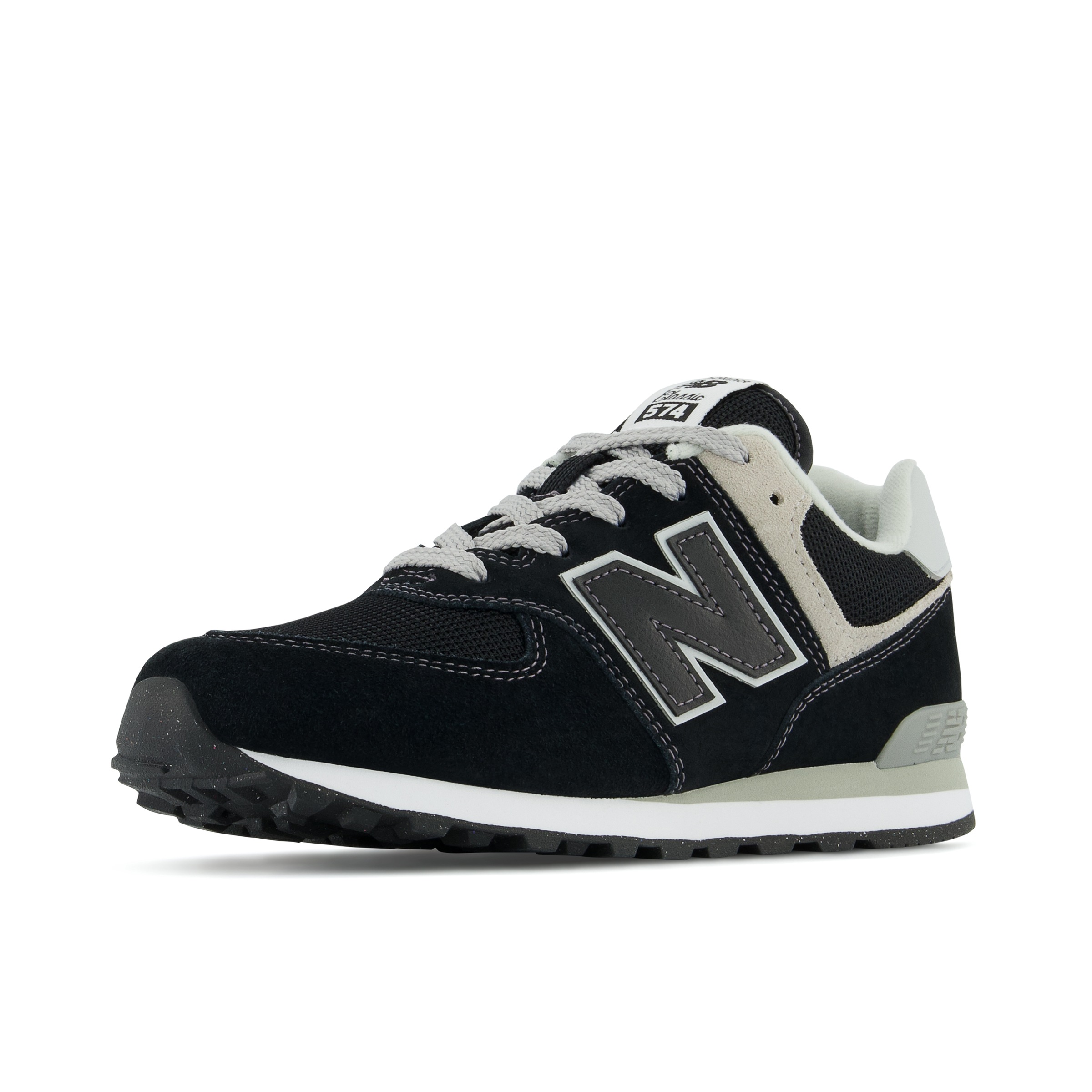 New Balance Sneaker "574" mit niedrigem Schaft, aus Leder und Textil