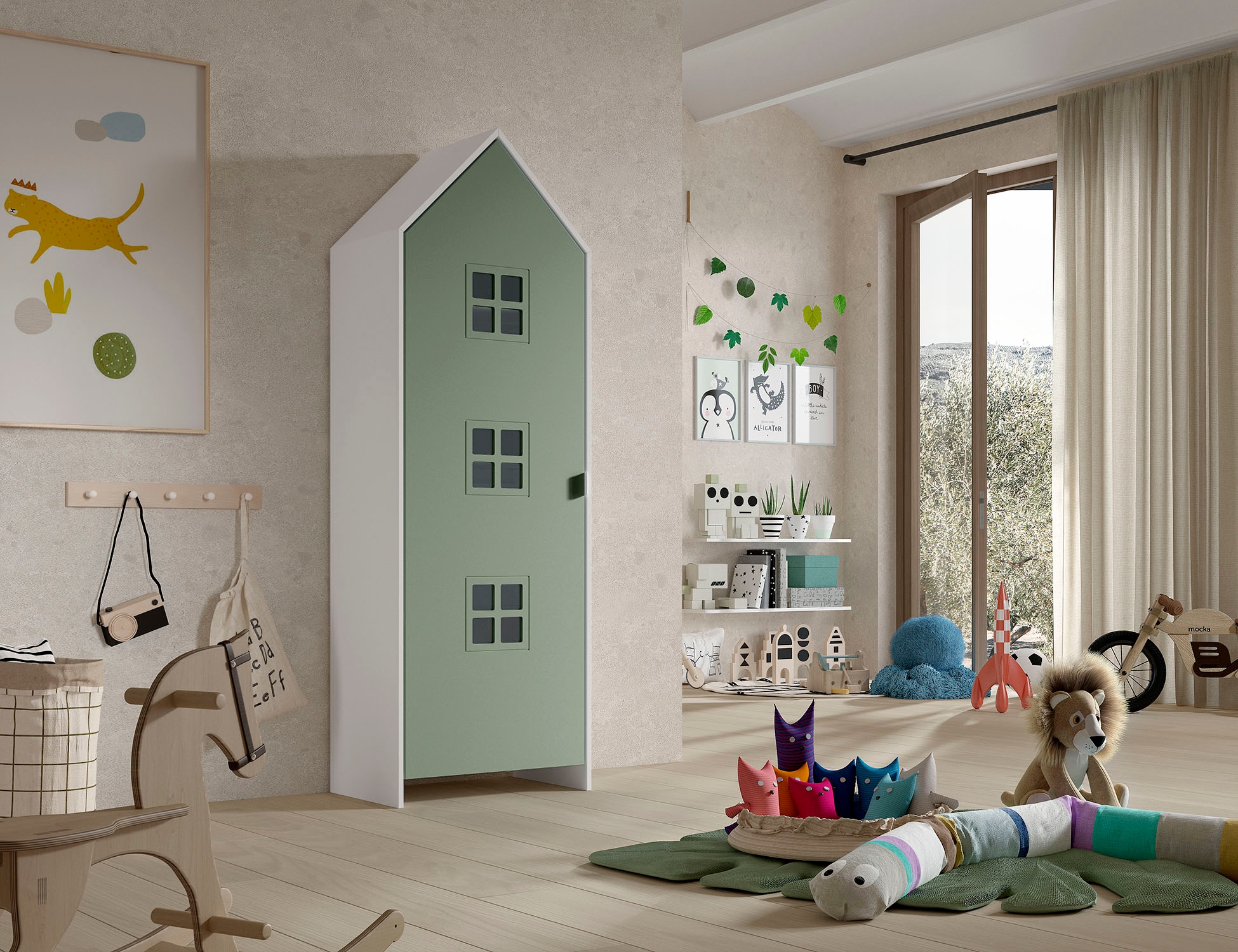 Vipack Kleiderschrank »Casami, mit trendiger Optik in zeitlosem Design« B/H/T ca. 57,6x171,3x37cm, Fronten in verschiedenen Farben erhältlich,  variable Innenausstattung und viel Stauraum