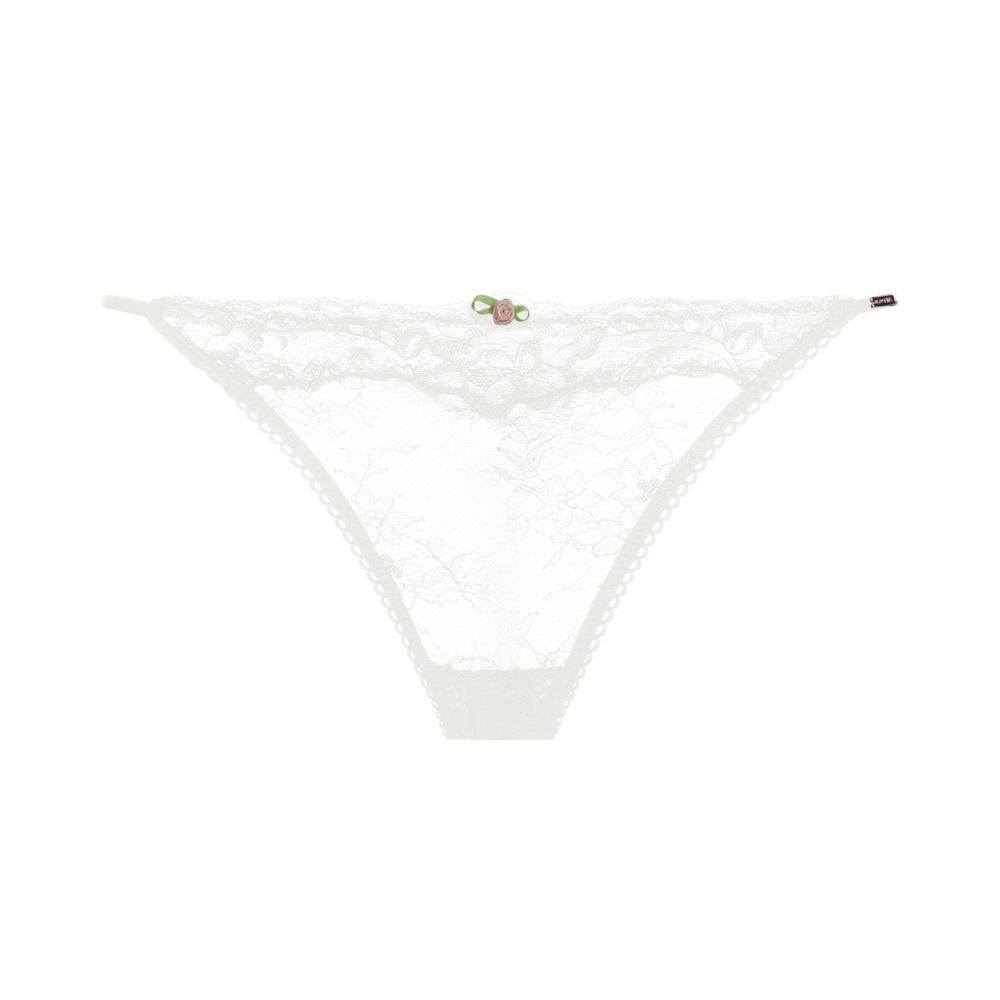 Dorina String, (2er Pack), durchgehende Spitze mit Spitzenbesatz