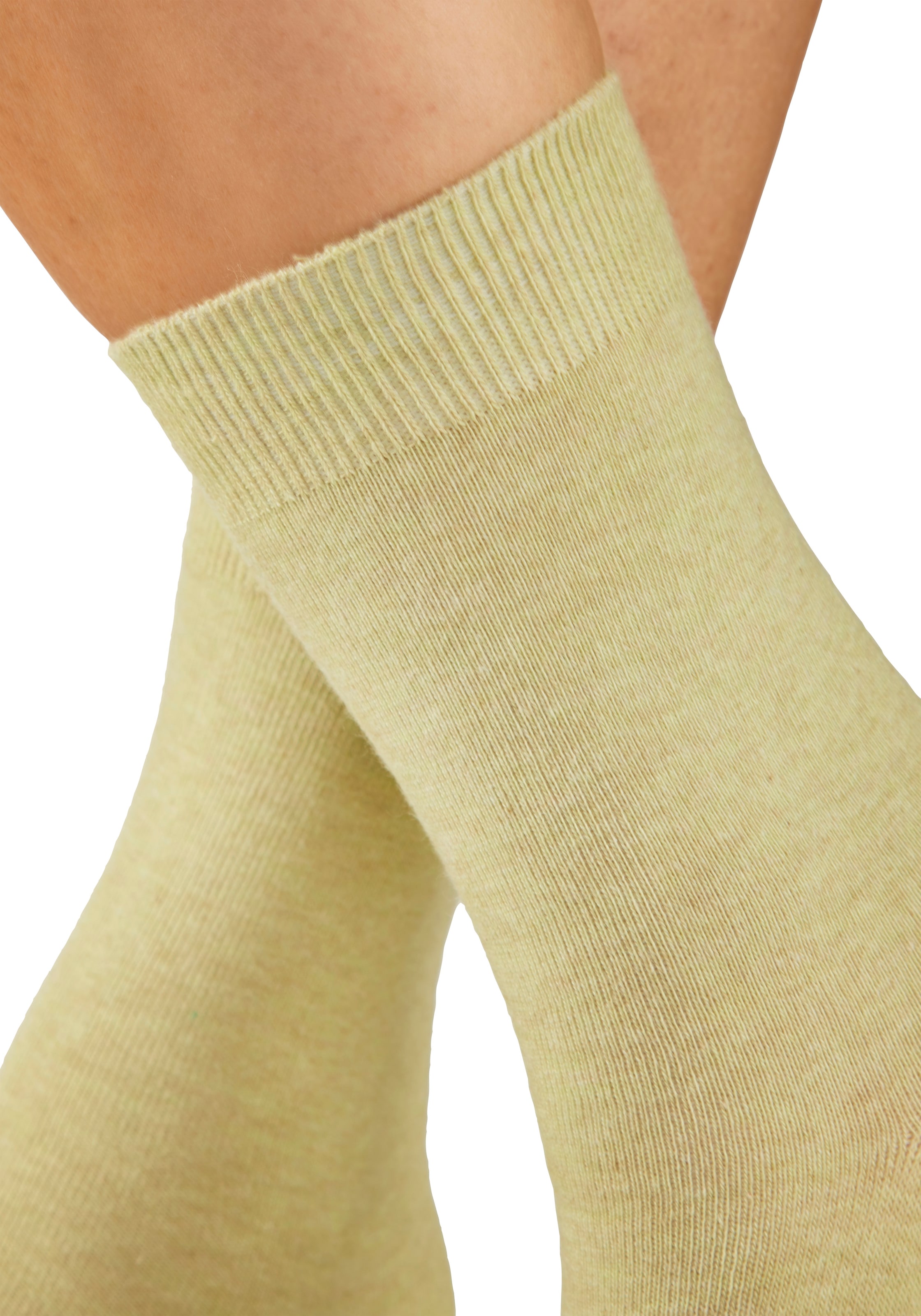 H.I.S Basicsocken »Damensocken, frische melierte Farben; casual« Packung, 20 Paar tlg. Alltagssocken in der Großpackung