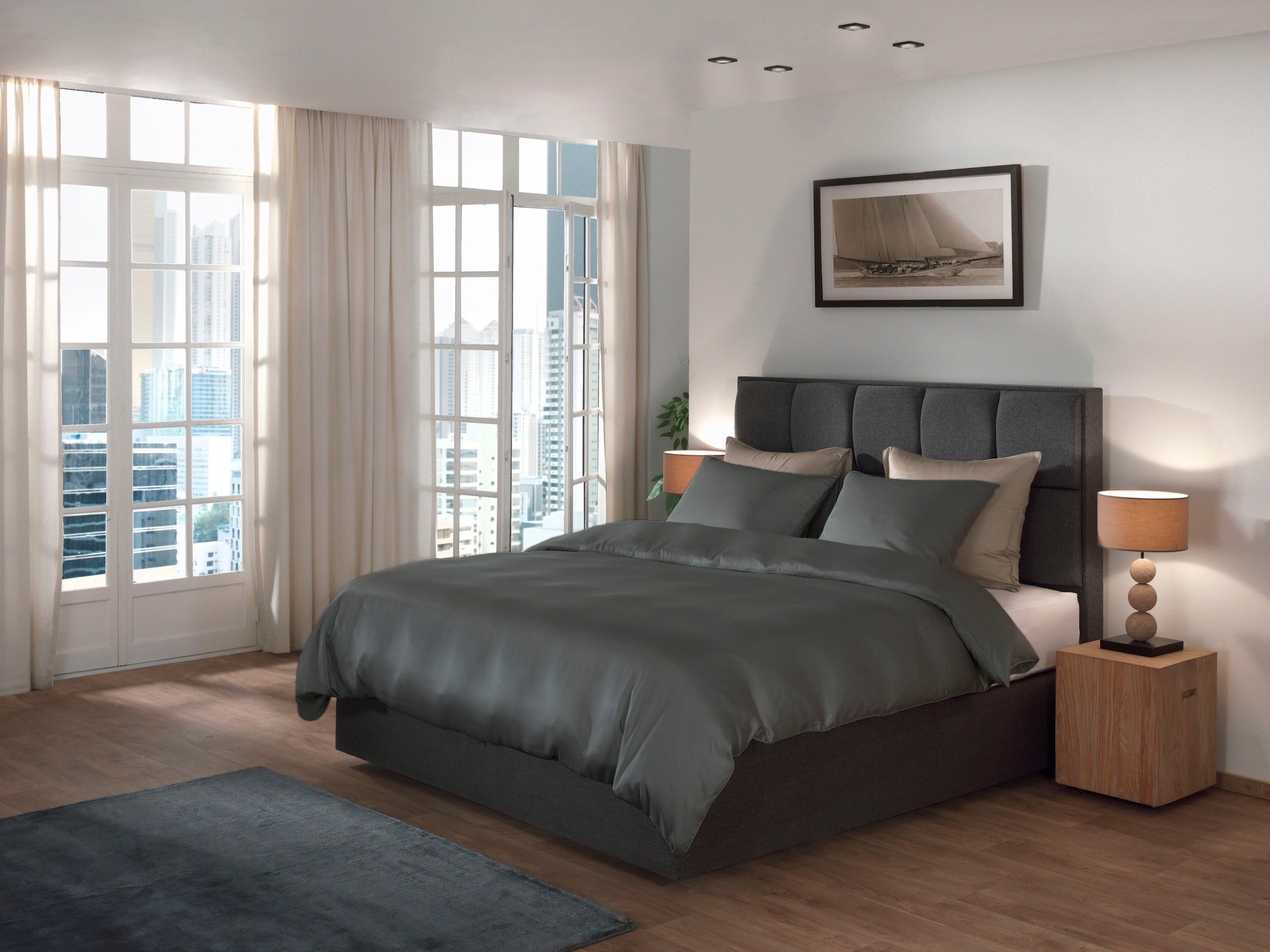 YELLOW Bettwäsche "Suite-New-York" 2 Stk. tlg. Bettwäsche aus 100% hochwert günstig online kaufen