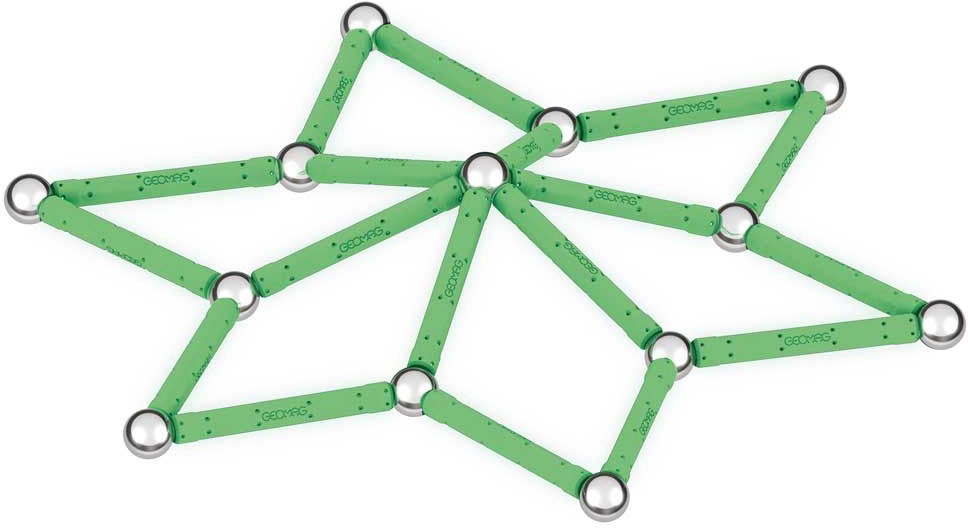 Geomag™ Magnetspielbausteine »GEOMAG™ Glow, Recycled«, (42 St.), aus recyceltem Material