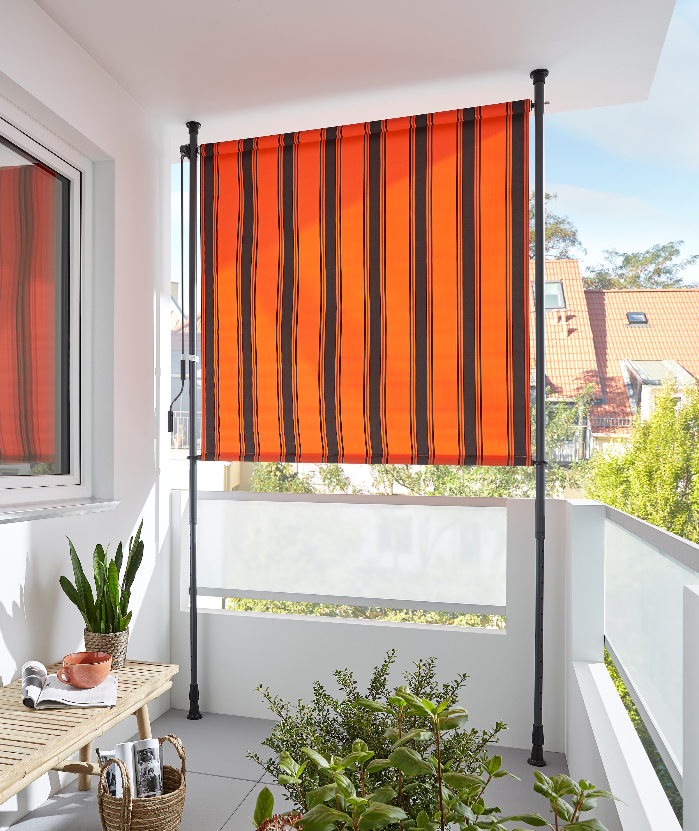 Senkrechtmarkise »Klemmmarkise«, BxH: 150x225 cm, mit Teleskop-Funktion