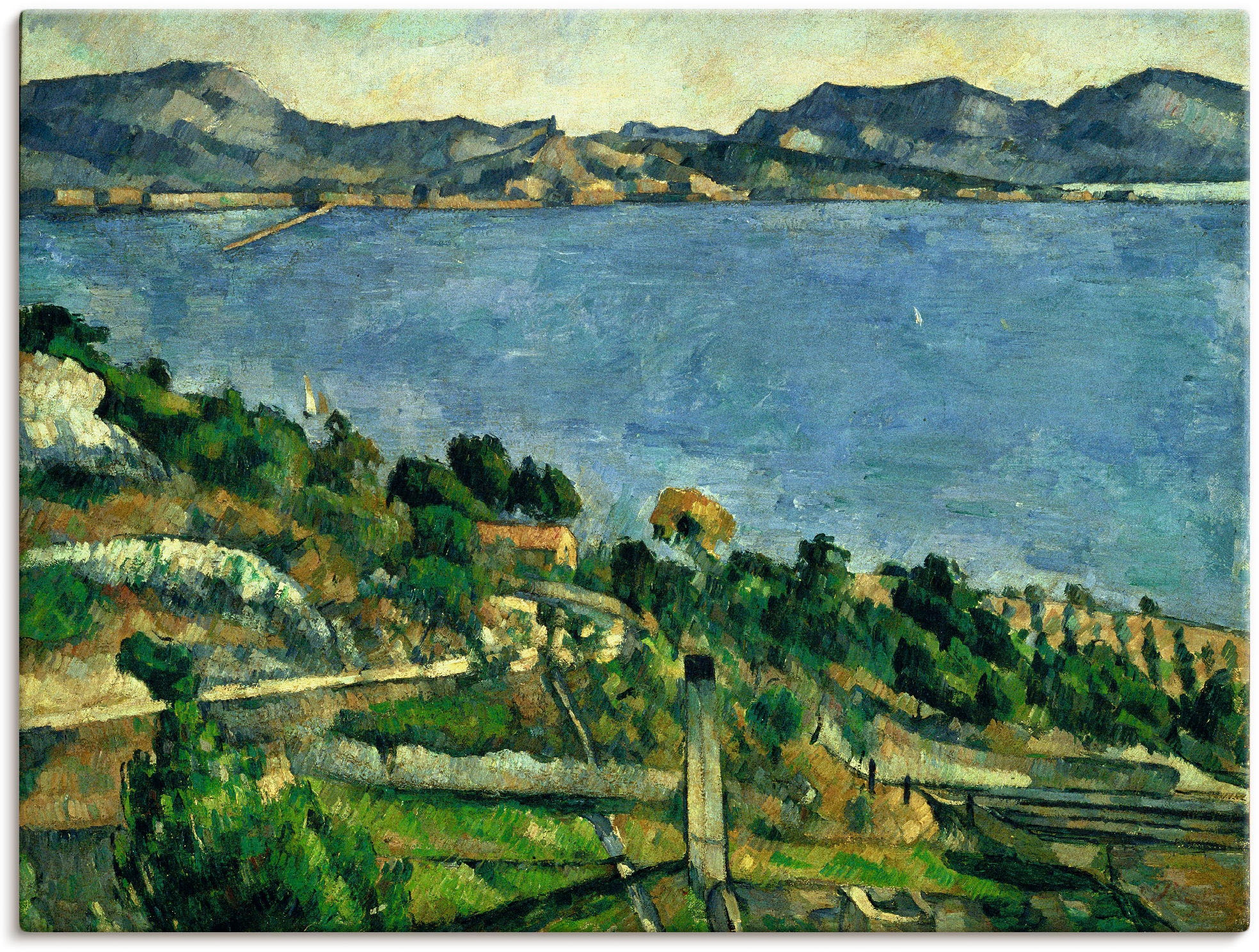 Artland Wandbild »Landschaft im Golf von Marseille«, Gewässer, (1 St.), als Leinwandbild, Wandaufkleber oder Poster in versch. Größen