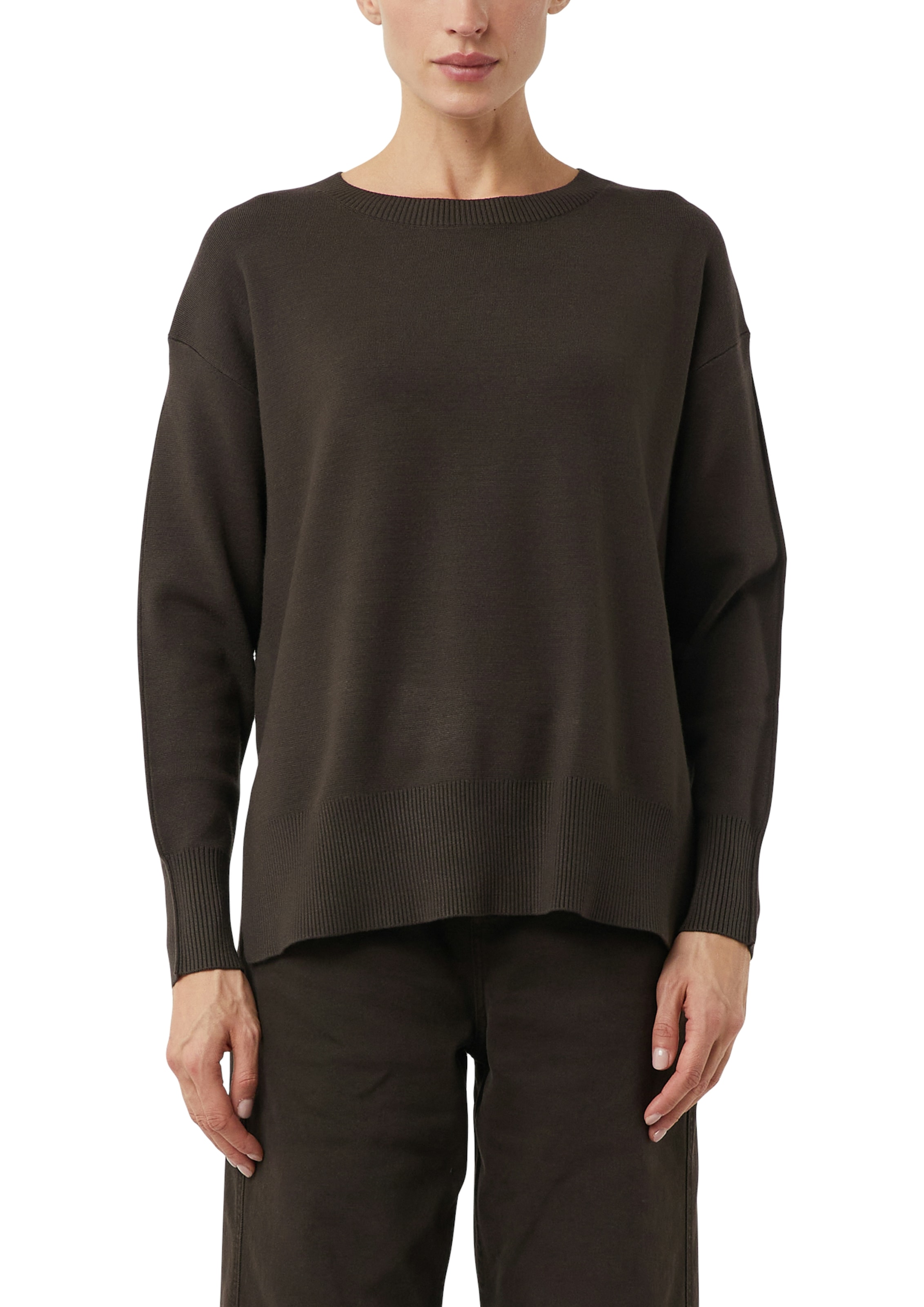 Comma Strickpullover mit Rippbündchen günstig online kaufen