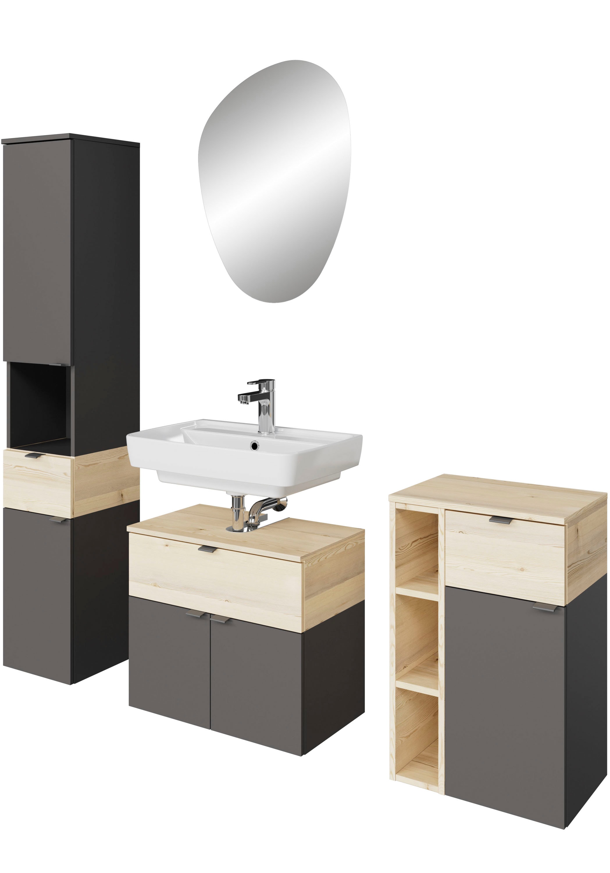 Saphir Badmöbel-Set "Quickset 394" Komplett-Set, 4 Stk. tlg. günstig online kaufen