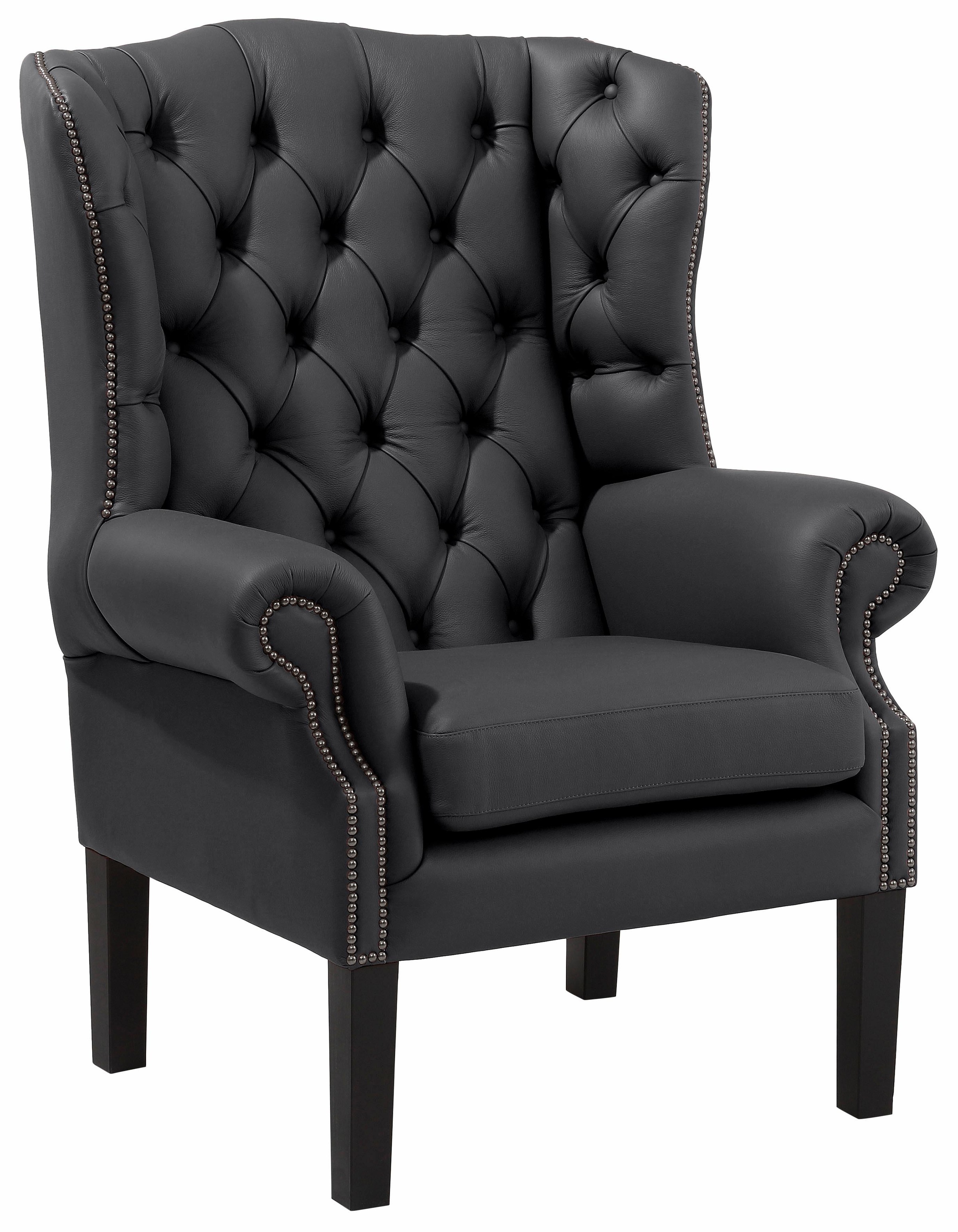 Home affaire Sessel »Bedford Ohrensessel Chesterfield«, mit aufwendiger Knopfheftung und geschwungenen Armlehnen