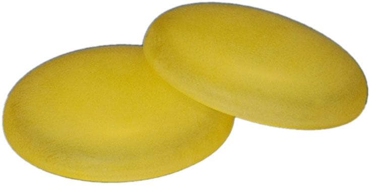 Dekomagnet LIEDECO, Ø:3cm, gelb, Materialmix, Gardinenbefestigungen, für metallische Flächen