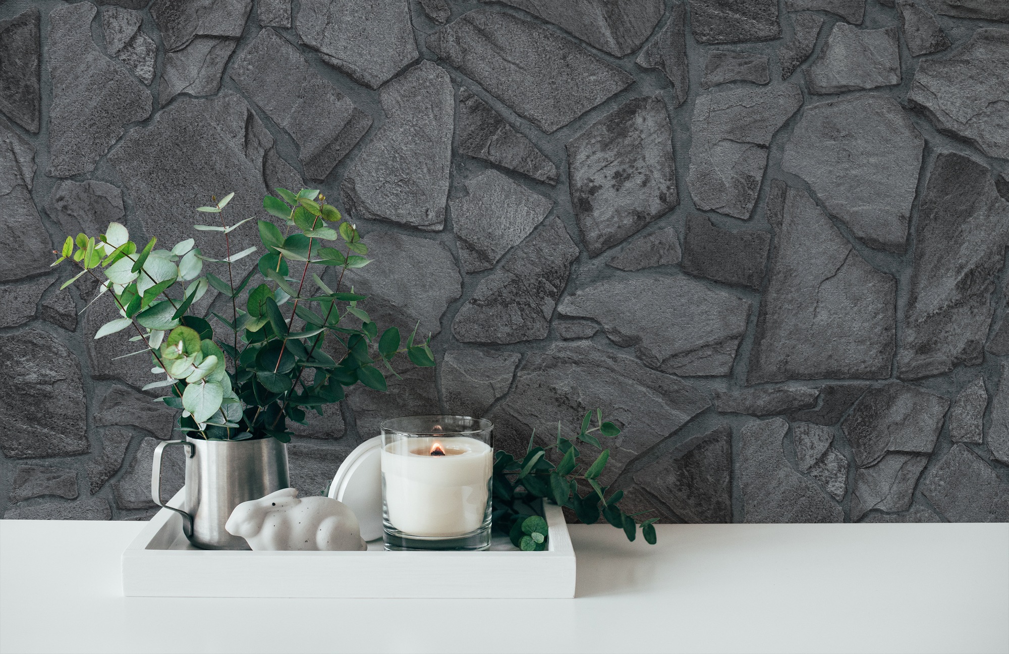 A.S. Création Vliestapete »Terra Tapete Steinoptik« gemustert | matt | neutral leicht strukturiert Stein-Tapete Steinwand Naturstein 3d-Optik Tapeten Wohnzimmer modern