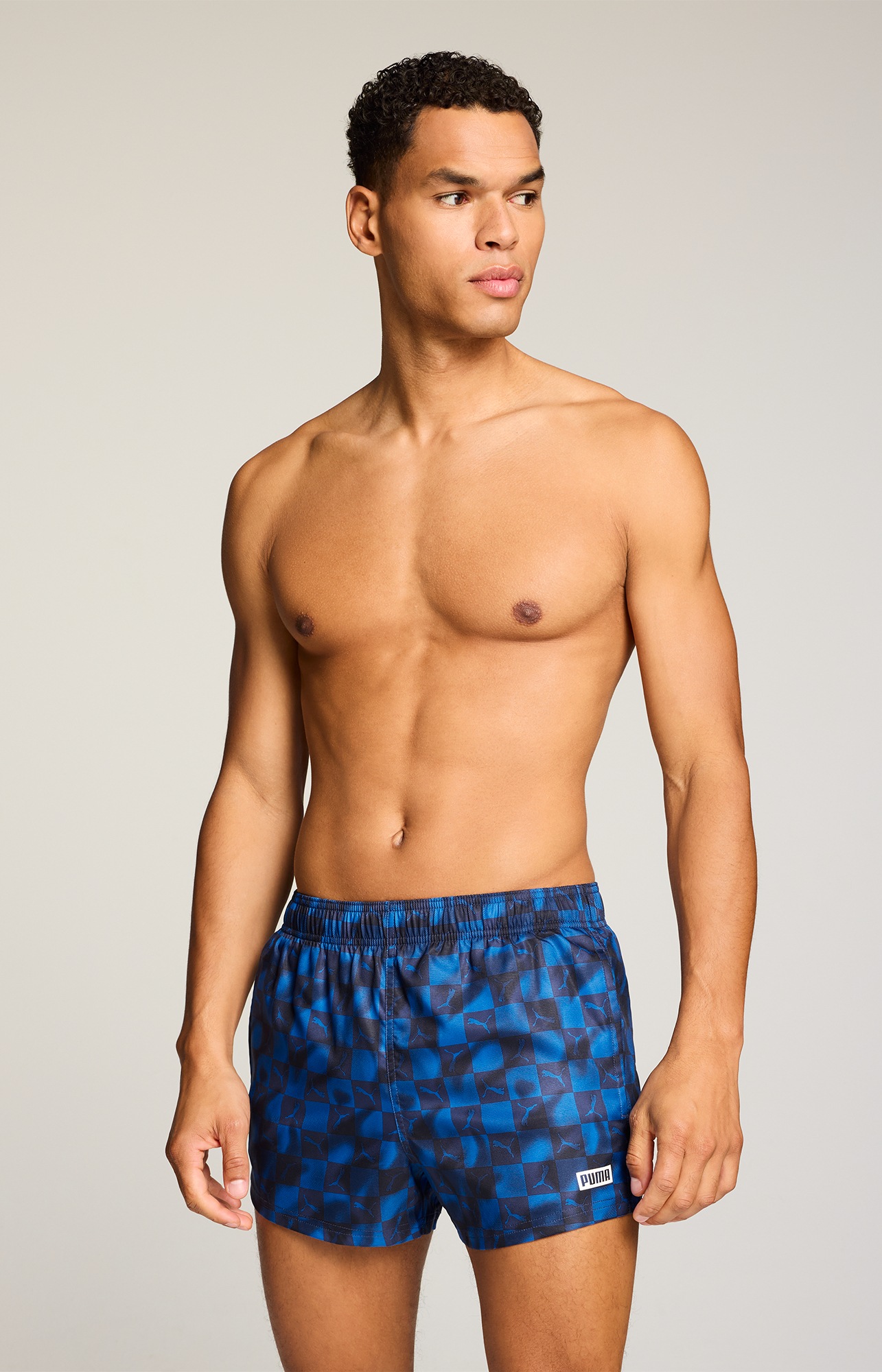 PUMA Badeshorts "PUMA SWIM MEN PRINTED CAT SHORT SHORTS" mit Gummizug und s günstig online kaufen