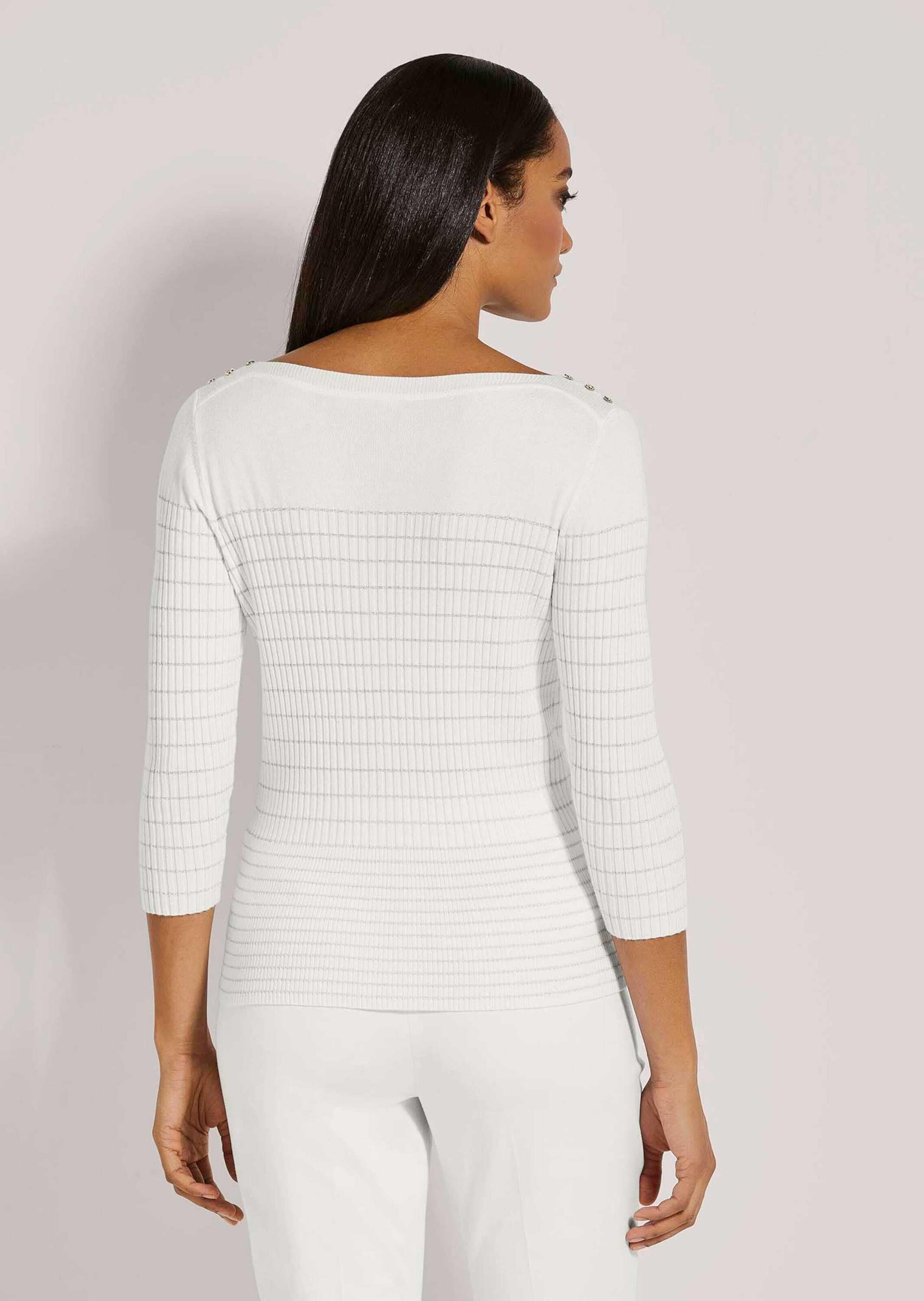 MADELEINE Longpullover »Pullover Pullover mit Glanz-Akzenten«