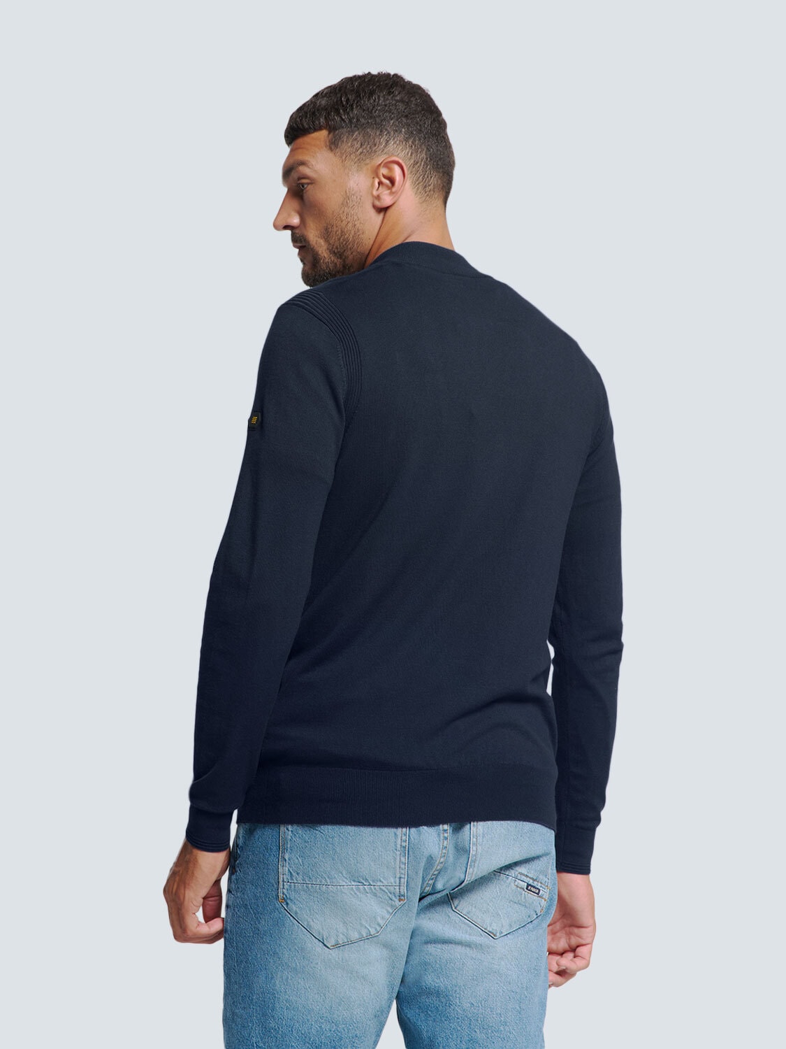 NO EXCESS Rundhalspullover »No Excess Half Zip Pullover«