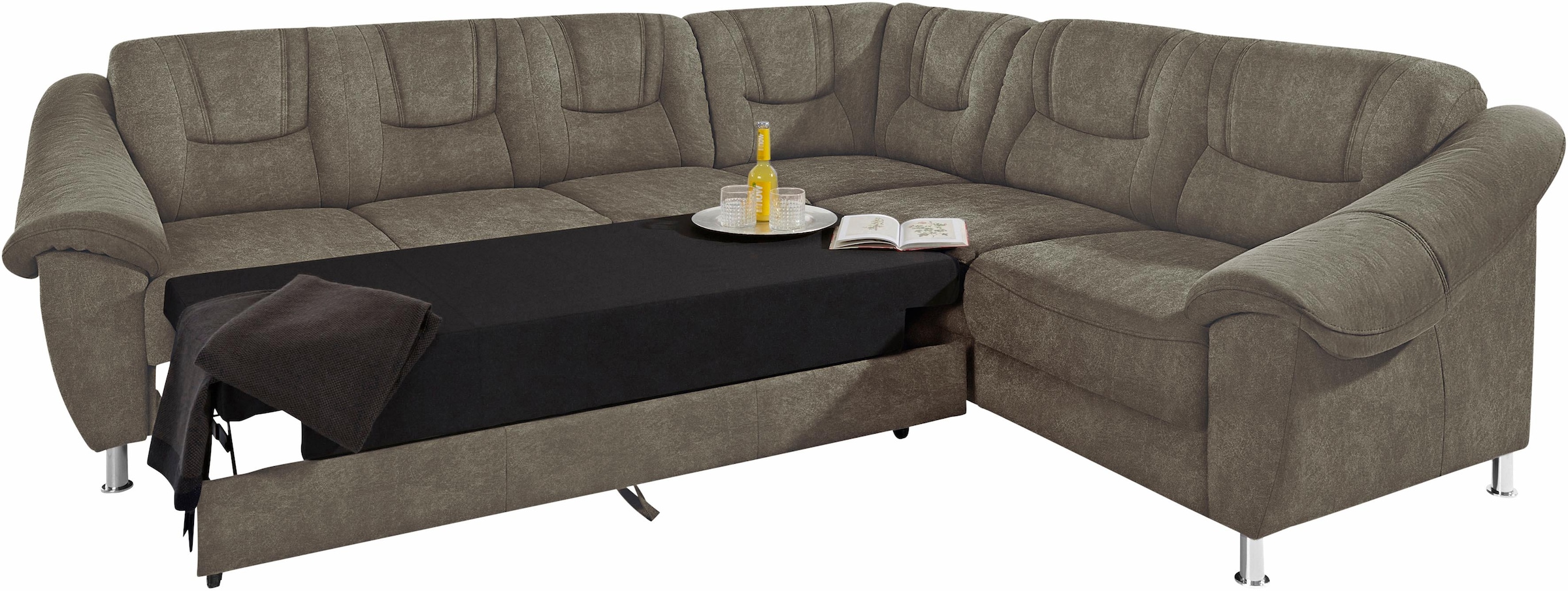 sit&more Ecksofa "Salsa L-Form", mit Federkern, wahlweise mit Bettfunktion günstig online kaufen