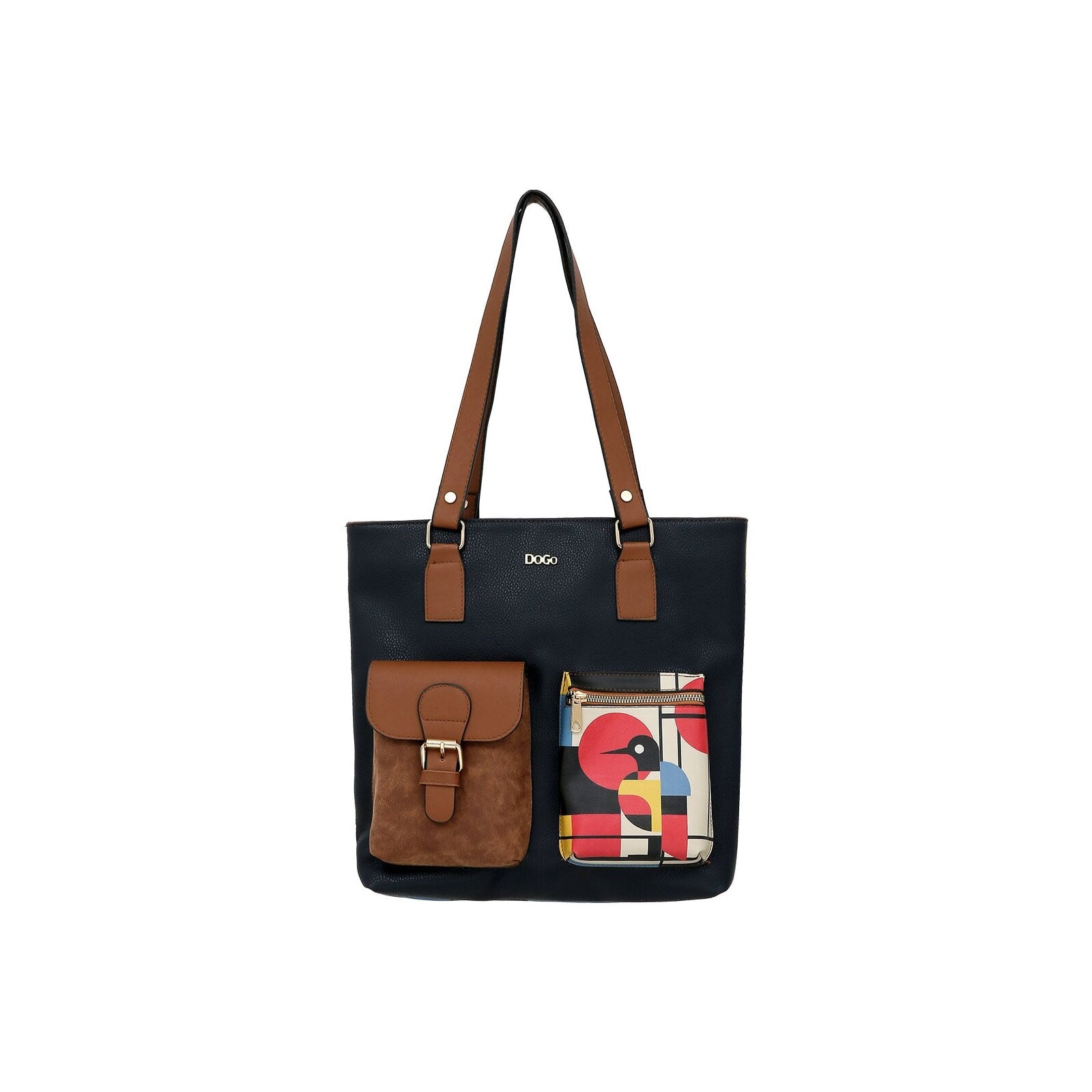 DOGO Umhängetasche "Multi Pocket Bag Bauhaus Birdie Damen Handtaschen (Fash günstig online kaufen